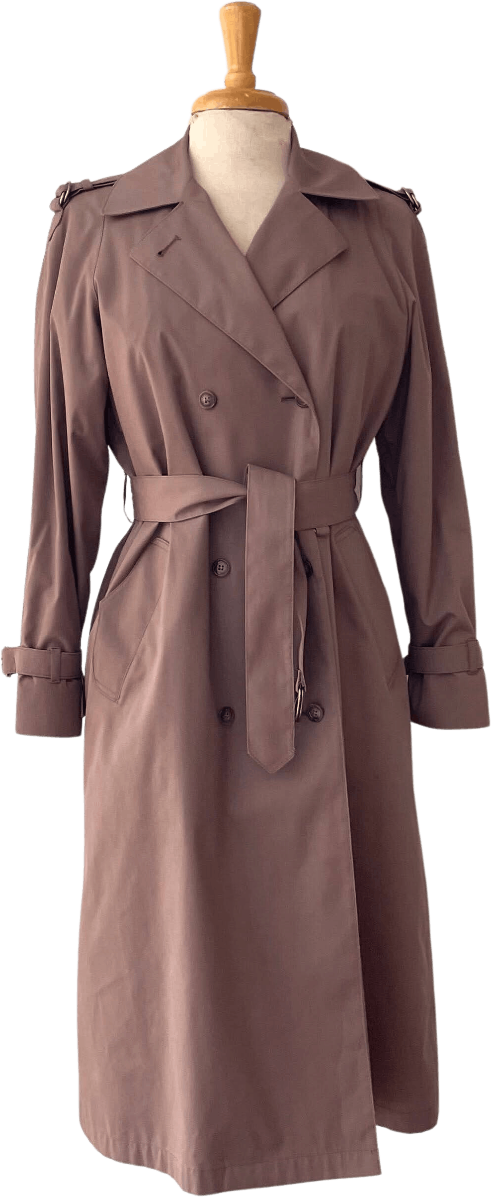 Women's Vintage Taupe Trench Coat S/M