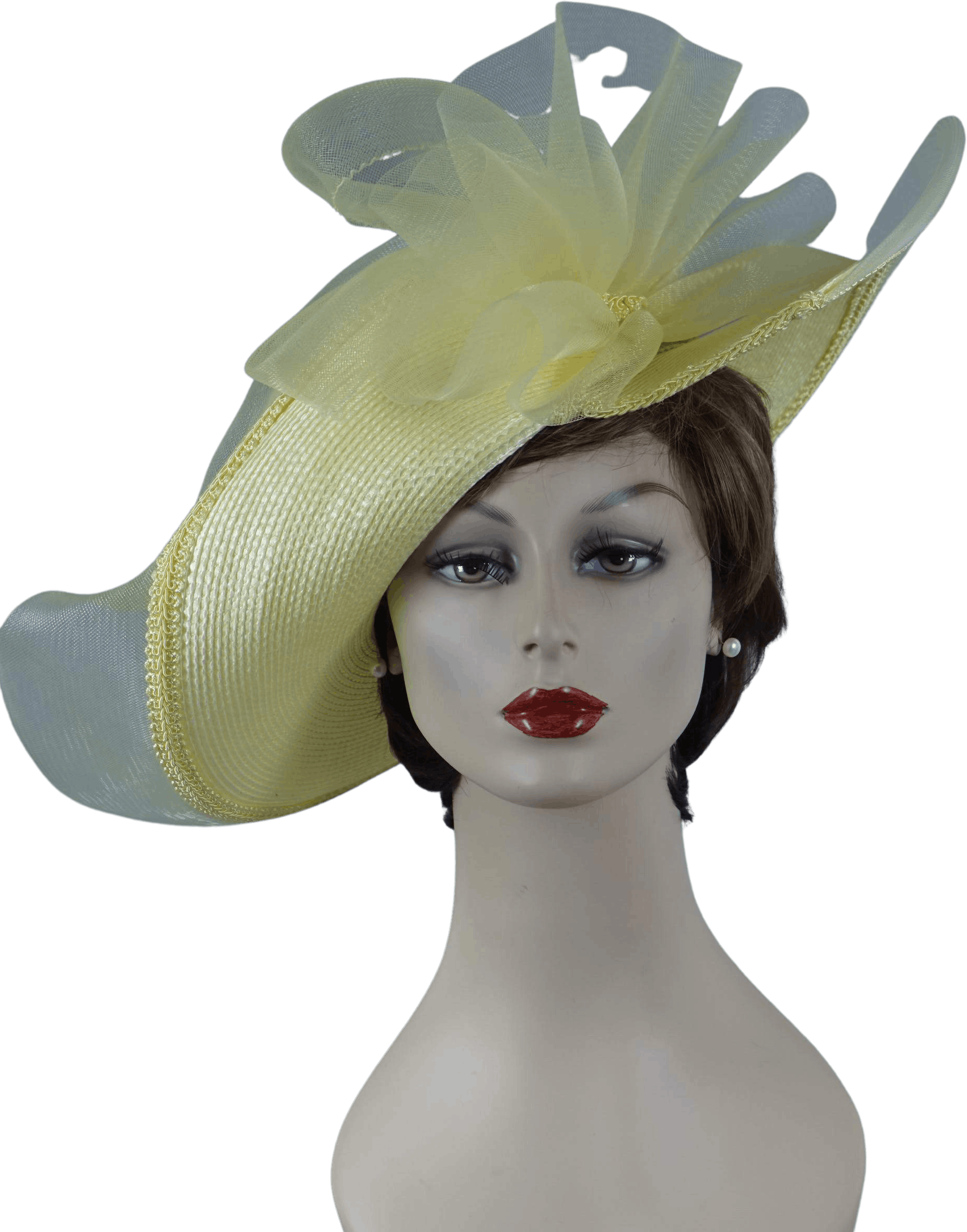 Vintage Yellow Wide Split Brim Statement Hat | Shop THRILLING