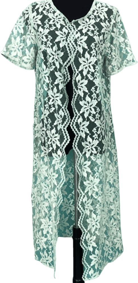 Vintage Green Floral Lace Evening Robe | Shop THRILLING