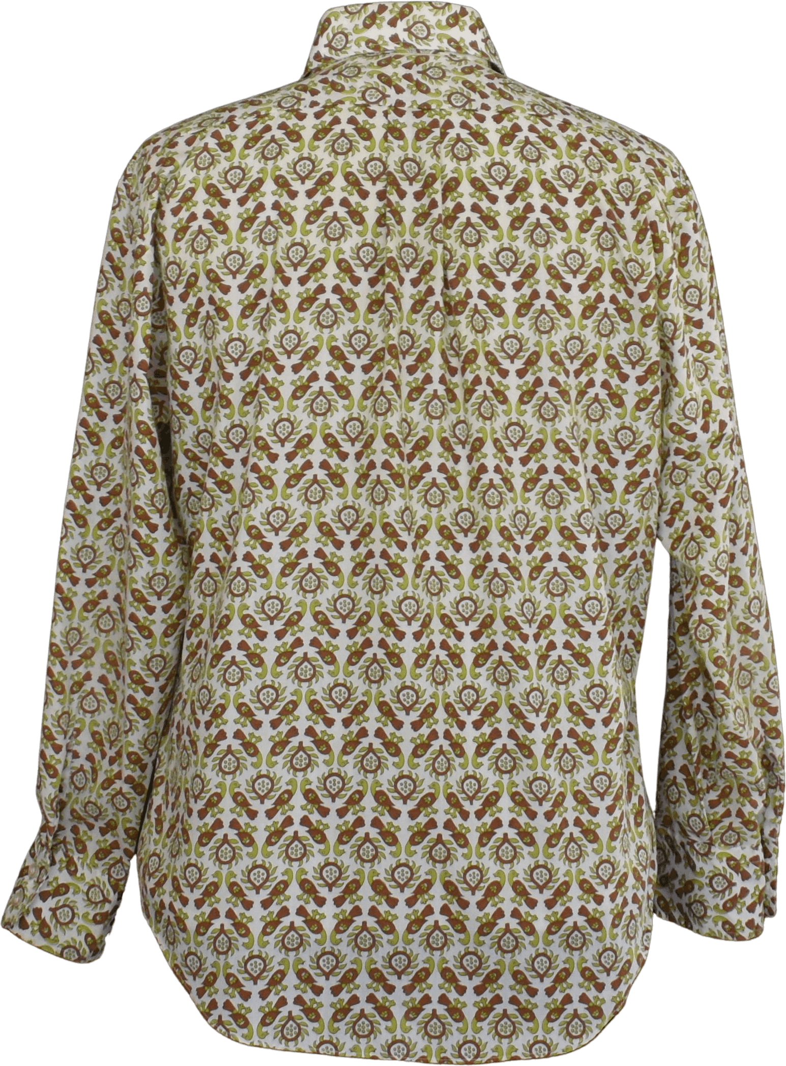 Vintage 70's Peacock Print Mens Shirt by Montgomery Ward | Shop THRILLING