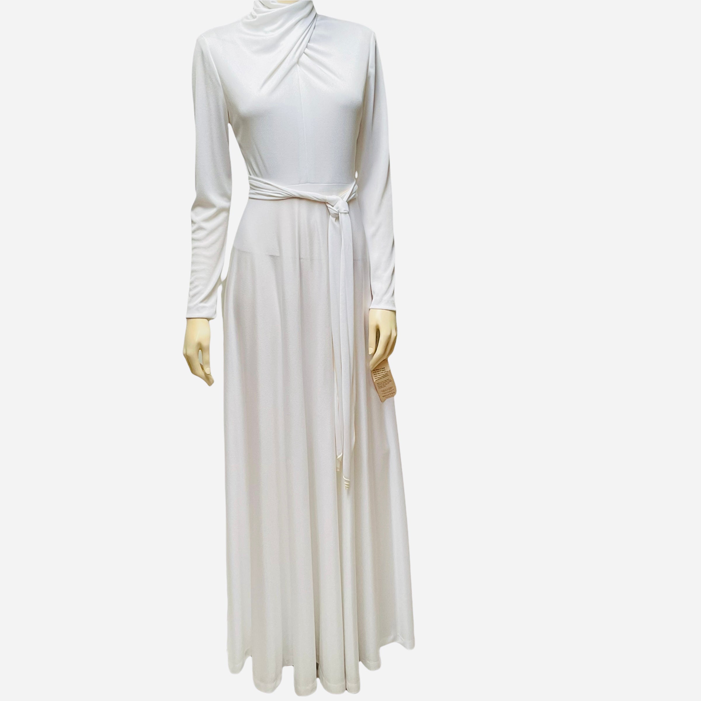 Vintage 70s Slinky Old Hollywood Modesty Dress By Silesta | Shop THRILLING