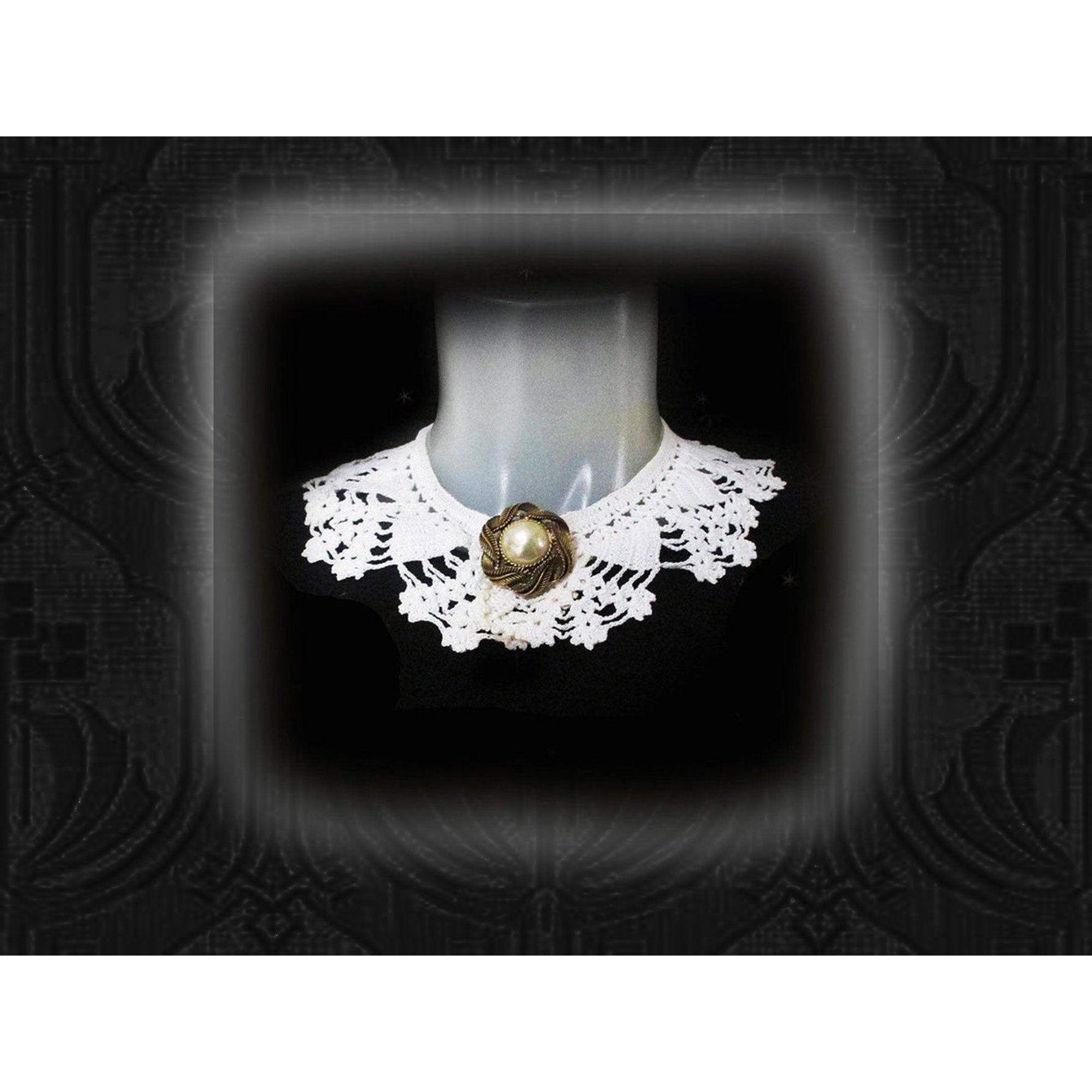 Vintage 30s/40s Lace Choker Detachable Collar Pastel Lacecore | Shop ...