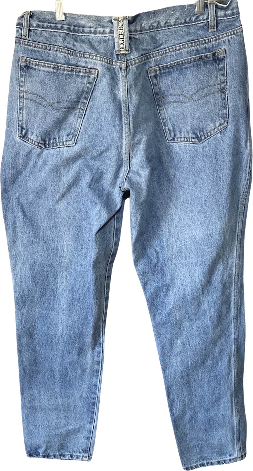 Vintage 80S/90S Light Wash Denim Logo Jeans By Bugle Boy | Shop Thrilling
