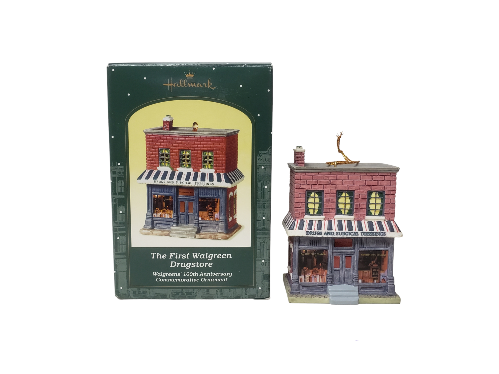Vintage 00s 2001 Walgreen 100 Years Commemorative Ornament By Hallmark ...