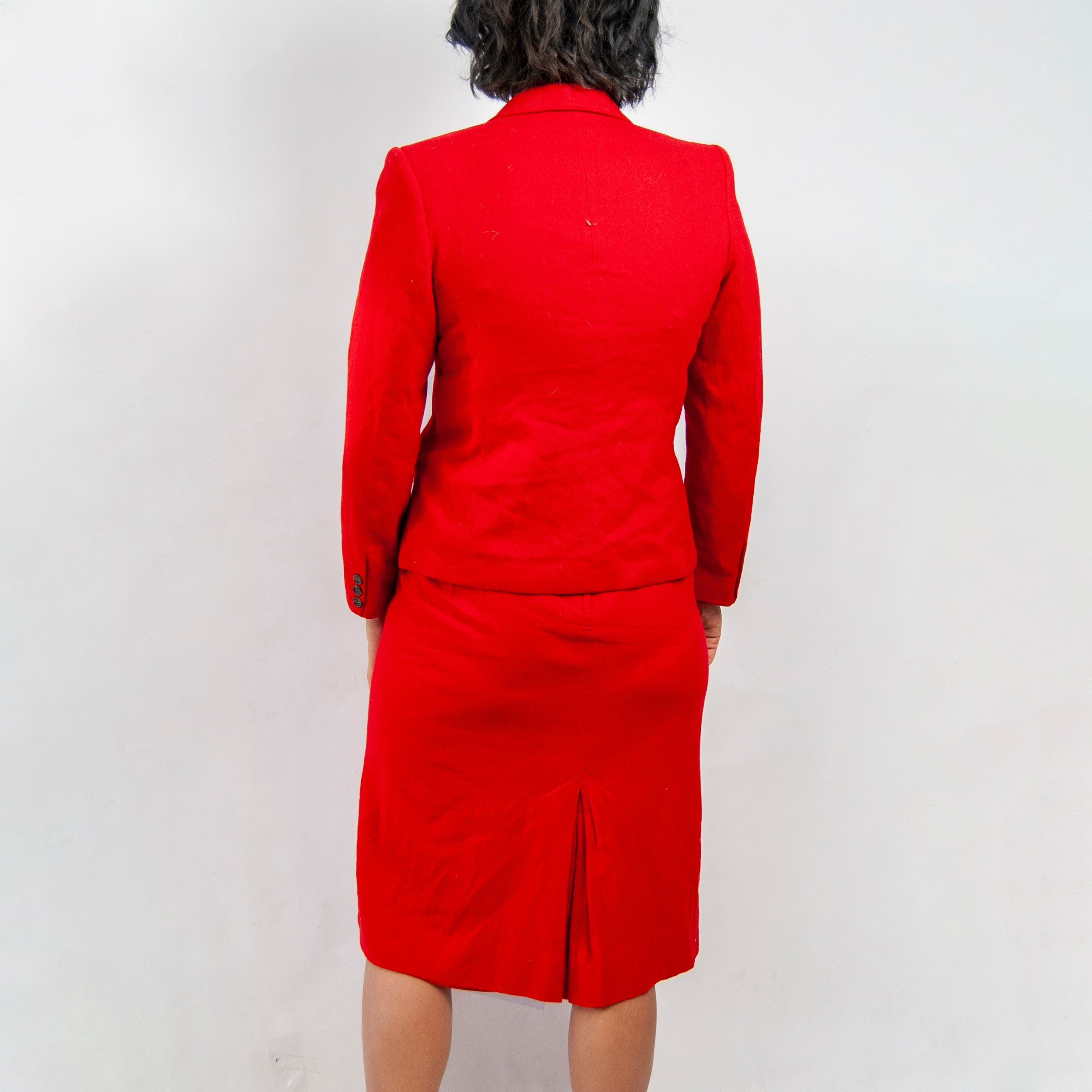 Vintage 70s/80s Red Wool Skirt Suit / 29 M By The Villager | Shop THRILLING