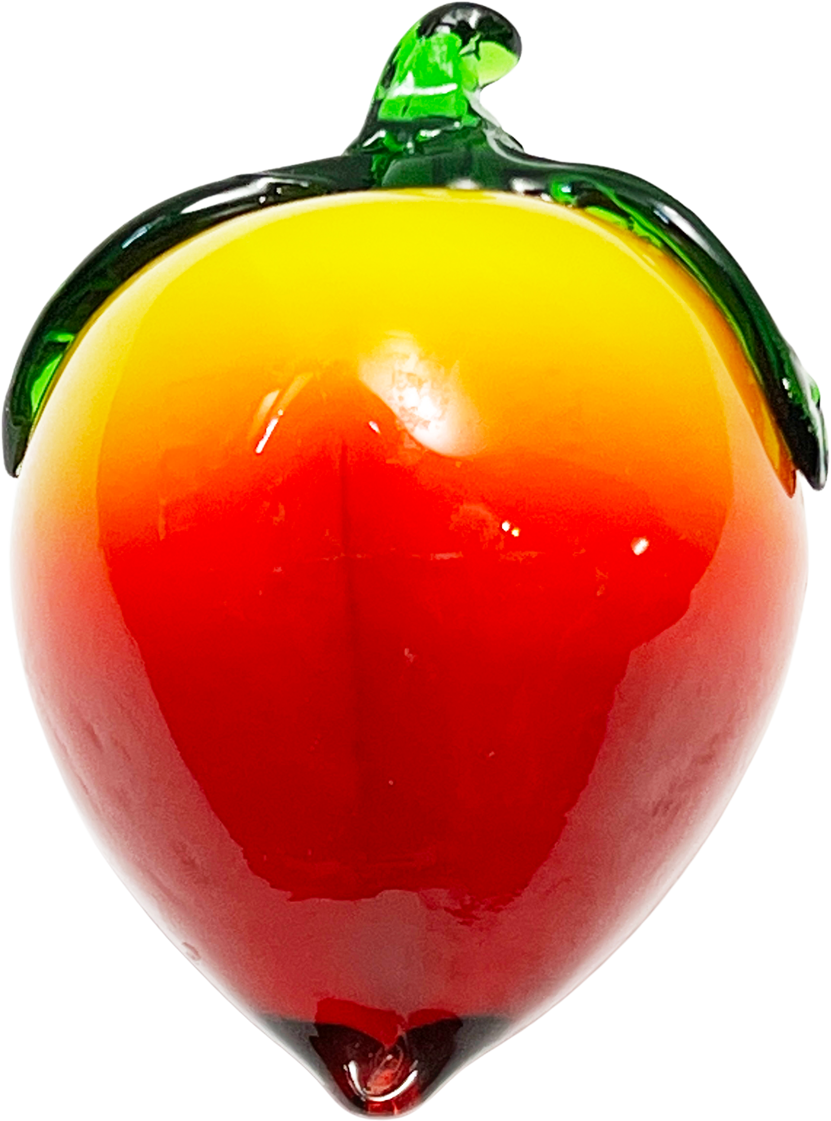 Vintage 50s Mid-century Murano Hand Blown Italian Glass Peach offers