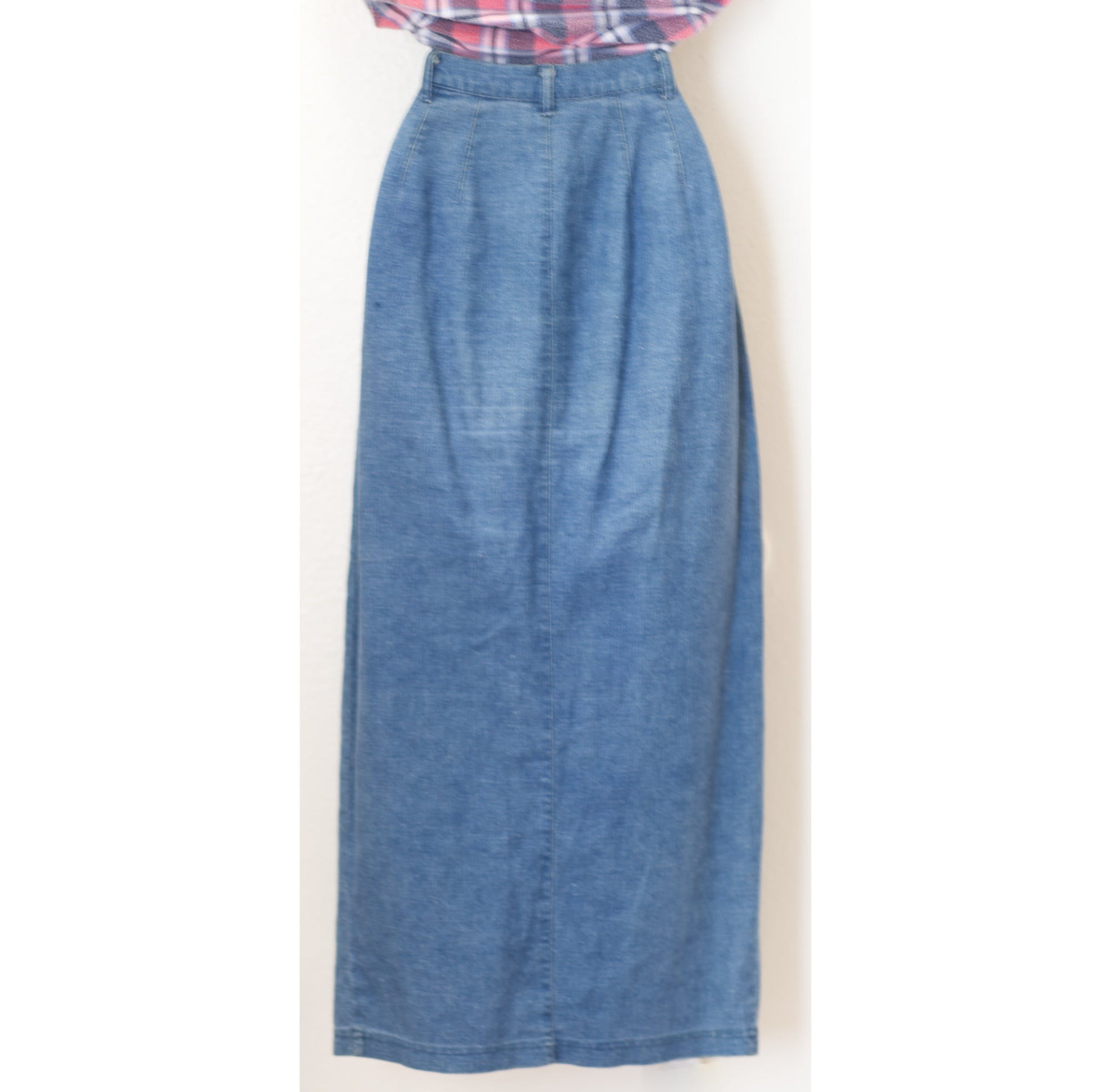 Vintage 70’s Long Linen Denim Skirt by Cambridge Country Store | Shop ...