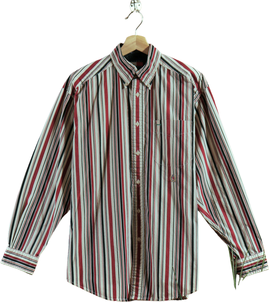 90s Striped Long Sleeve Shirt By Tommy Hilfiger