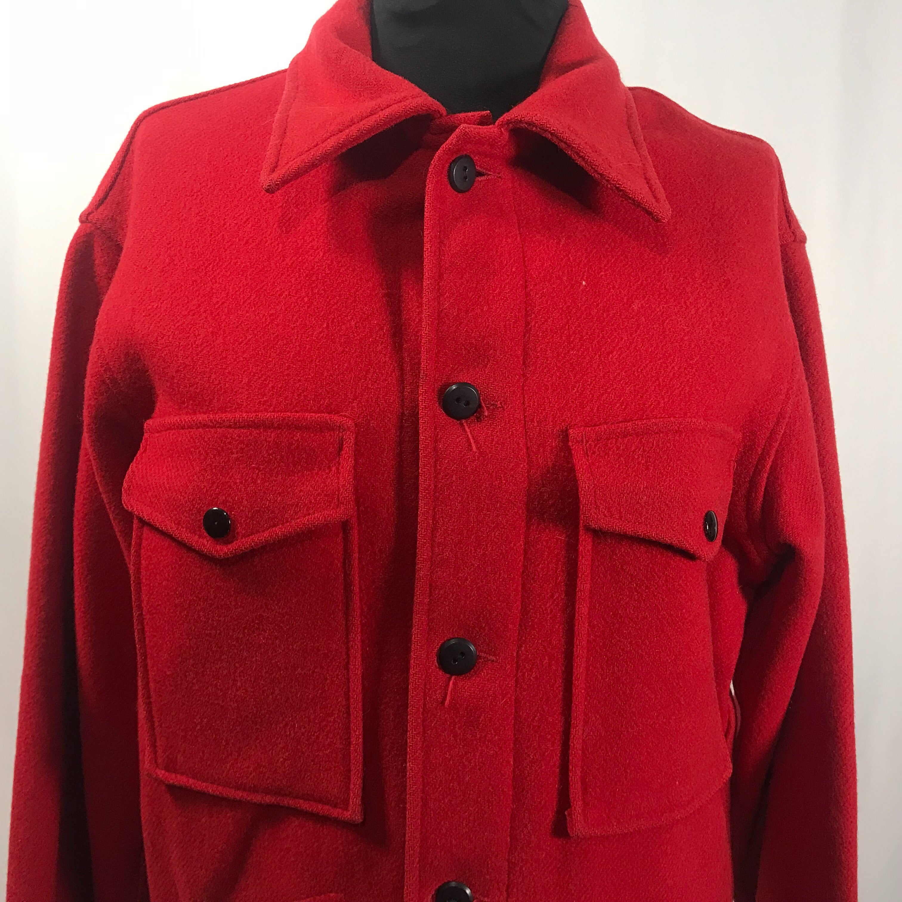 Vintage 70’s Red Wool Shaklet Jacket by Pendelton | Shop THRILLING