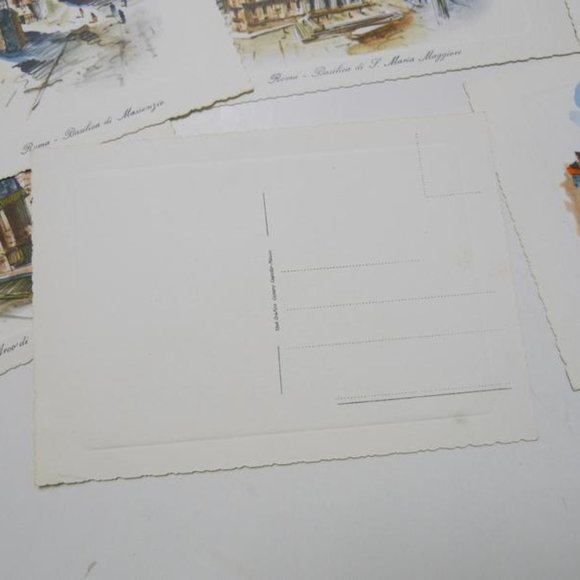 Vintage 60s/70s Roma - Pantheon Watercolor Print Postcard | Shop THRILLING