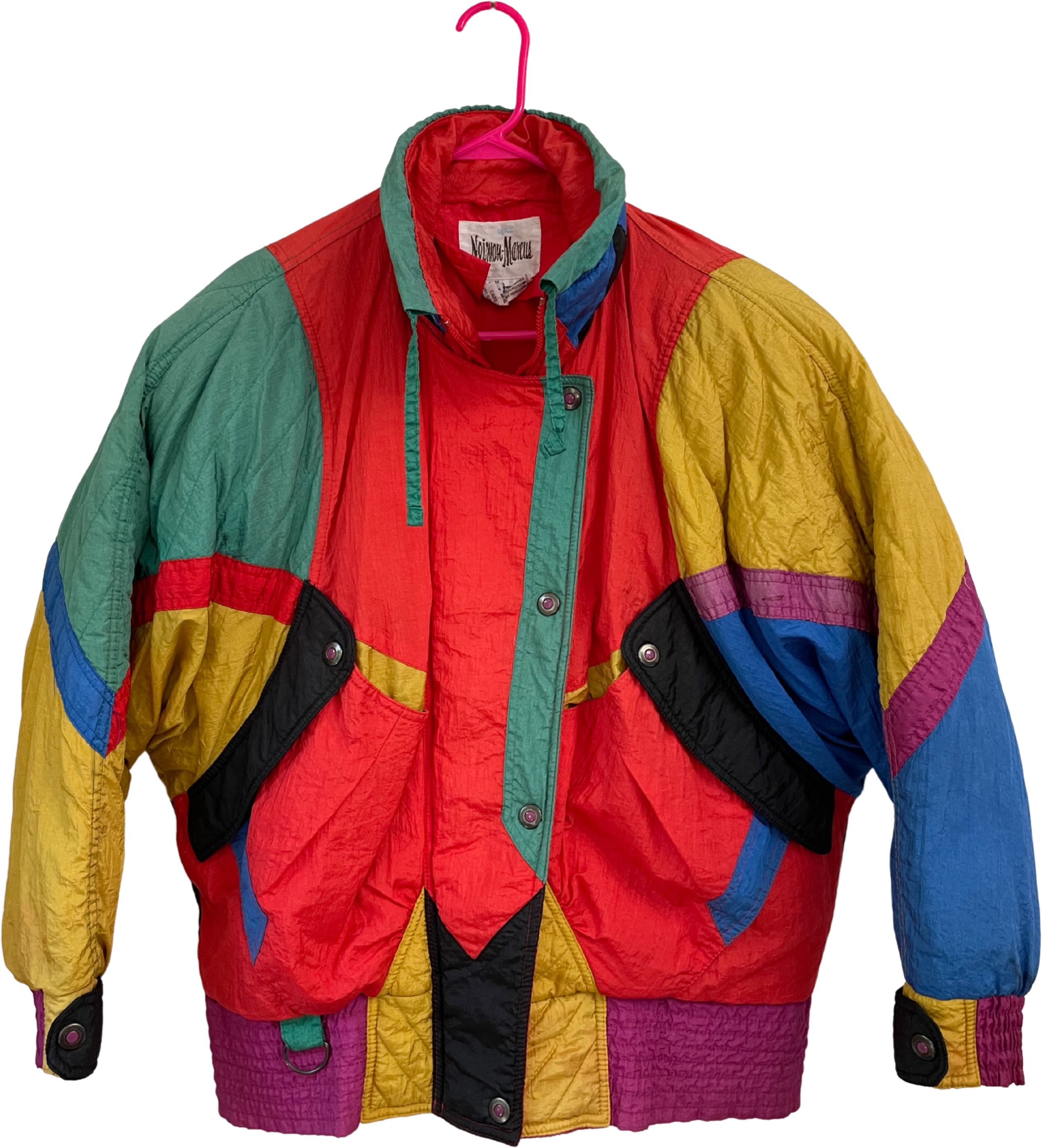 Vintage Ellesse Multicolor Ski Jacket, Sports Equipment, Hiking & Camping  on Carousell