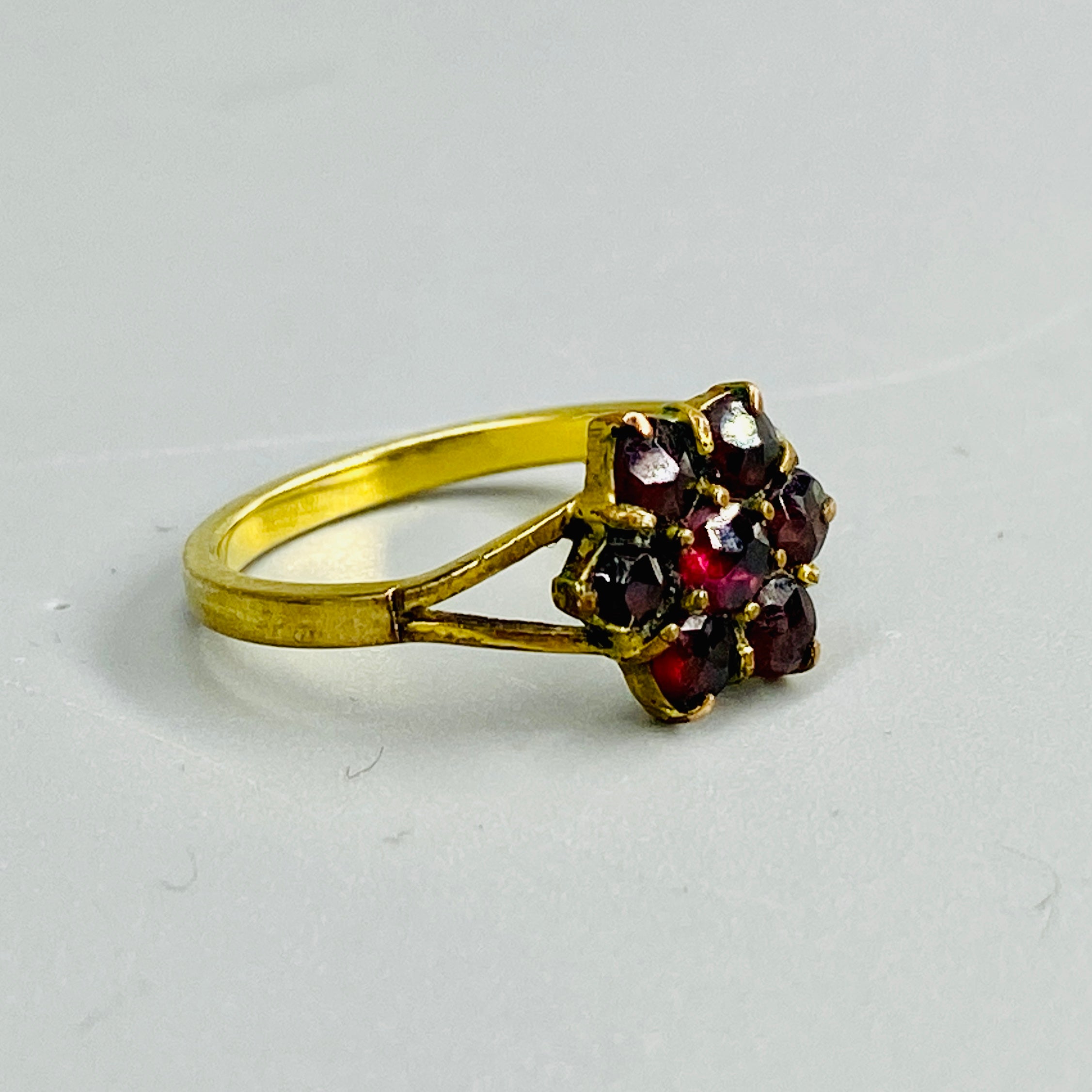 40s Darling Vintage Promise Ring Copper And Garnets | Shop THRILLING