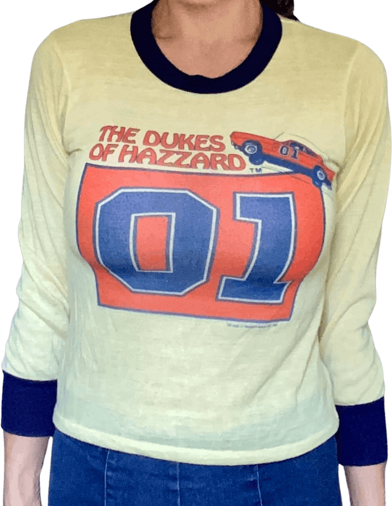 Vintage 1980s Rare Dukes Of Hazzard Long Sleeve Shirt By Dukes Of Hazzard Shop Thrilling 6087