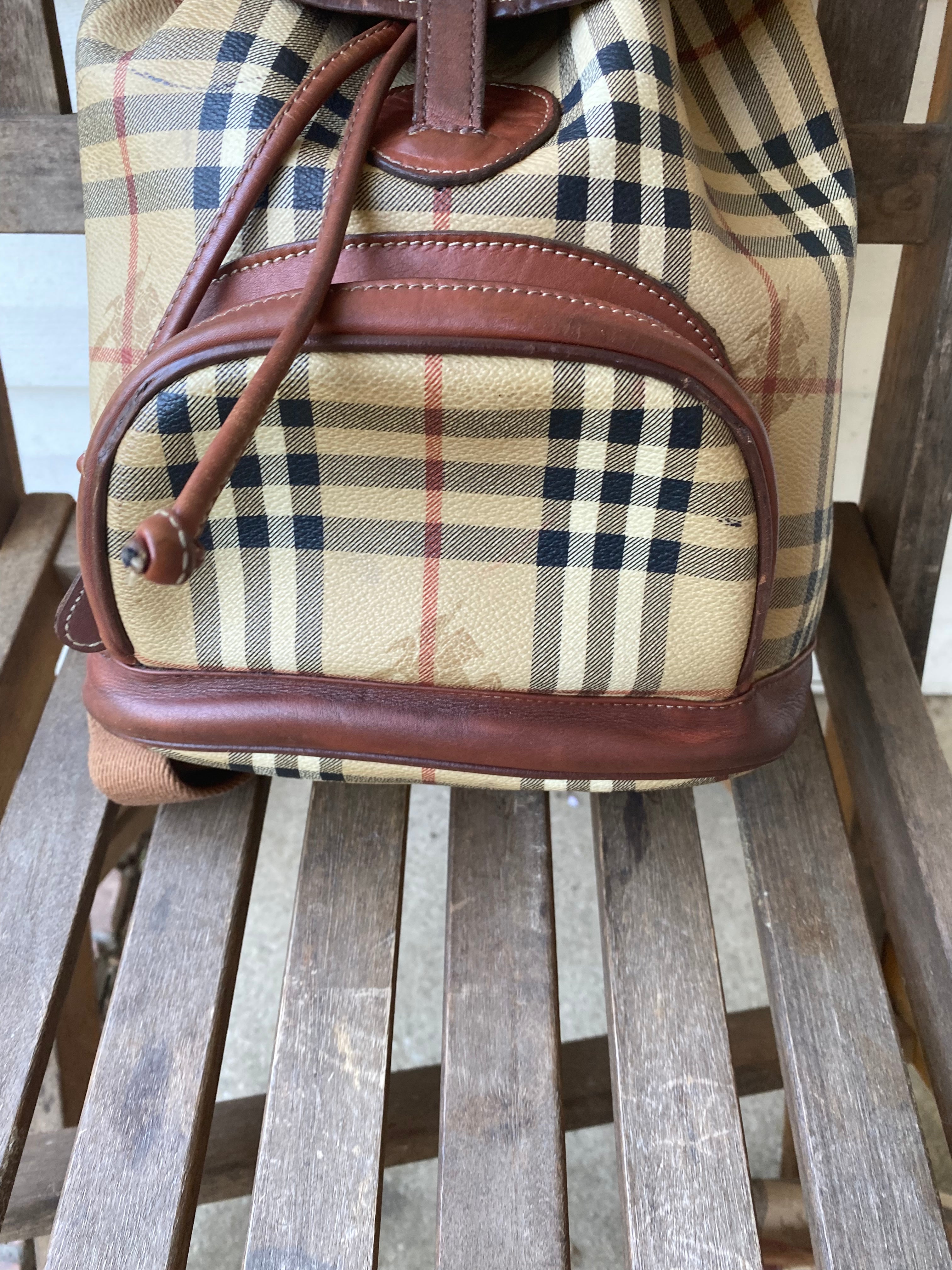 80s Vintage Backpack By Burberry | Shop THRILLING