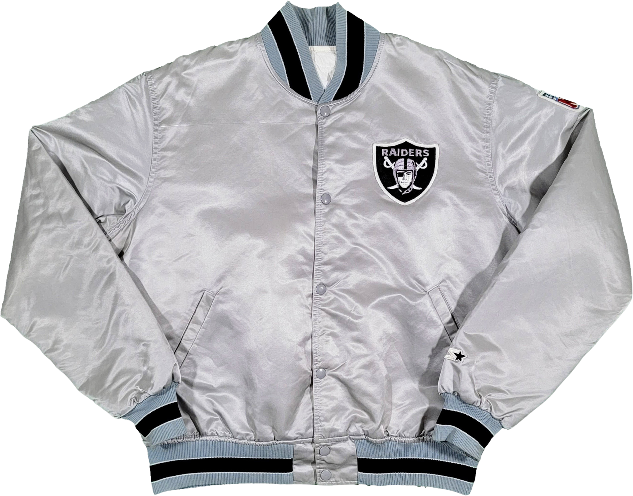 Vintage 80s San Francisco Giants Starter Silver Bomber Jacket 