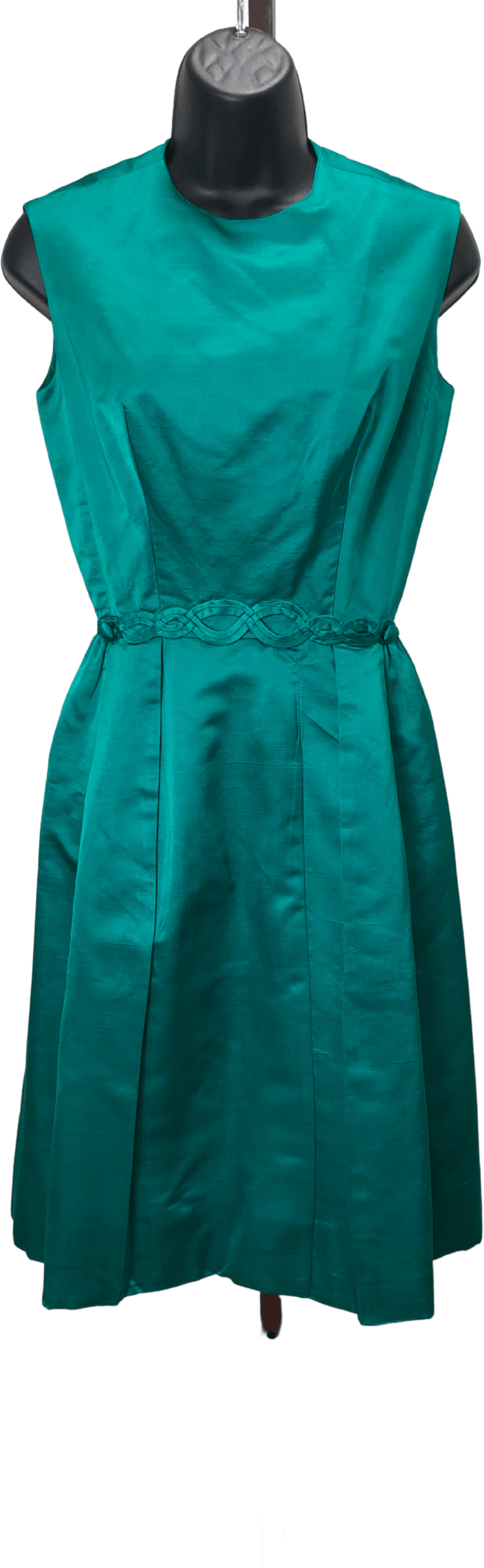 Vintage 50’s Green Silk Dress Shop THRILLING