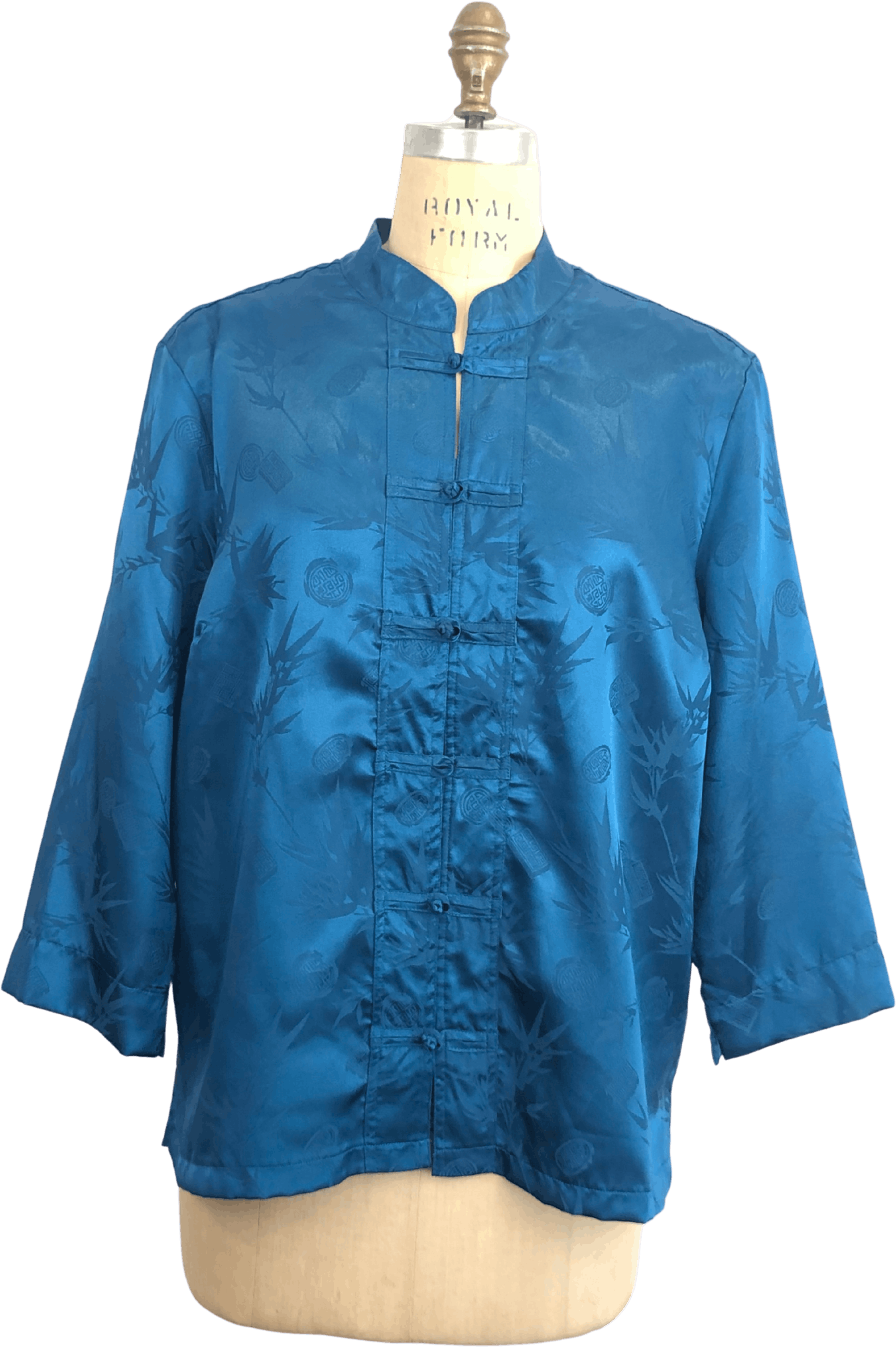 Vintage 80's Band Collar Jacket by Notations Shop THRILLING