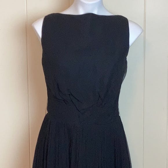 Vintage 50's/60's High Neck Black Pin Up Party Dress | Shop THRILLING