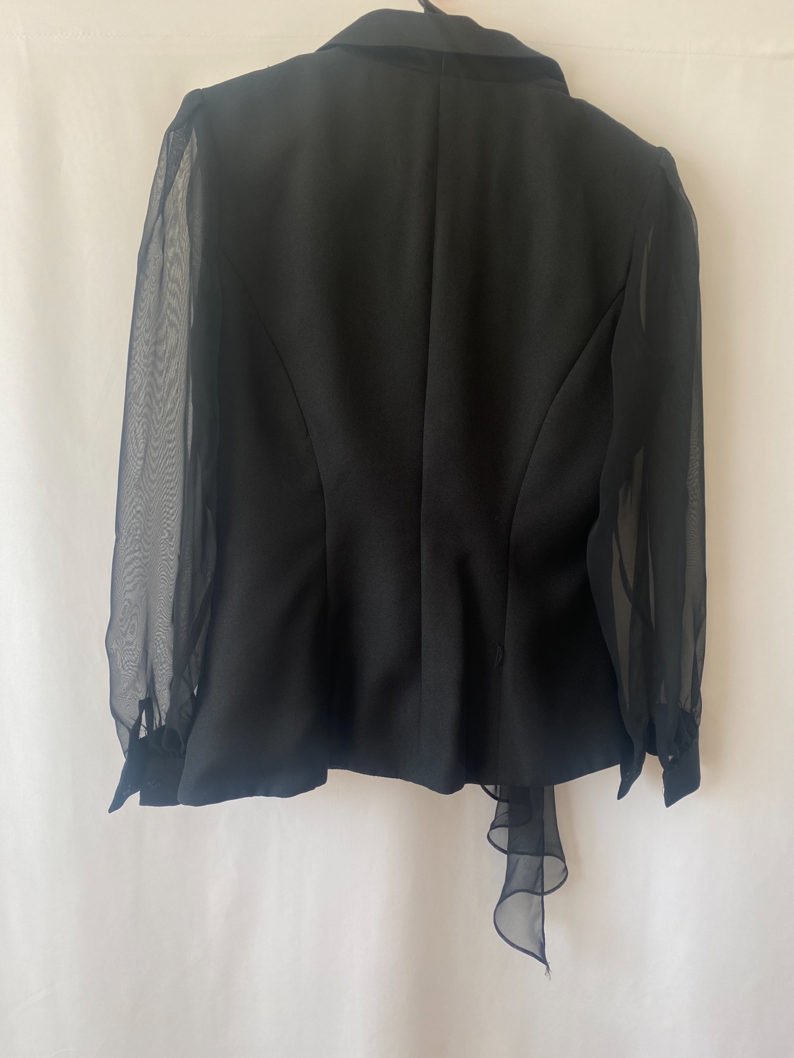 Top/Blazer Vintage Alex Evenings - Velours Noir à Paillettes Dorées - Taille 6 - Occasion Très Bon état