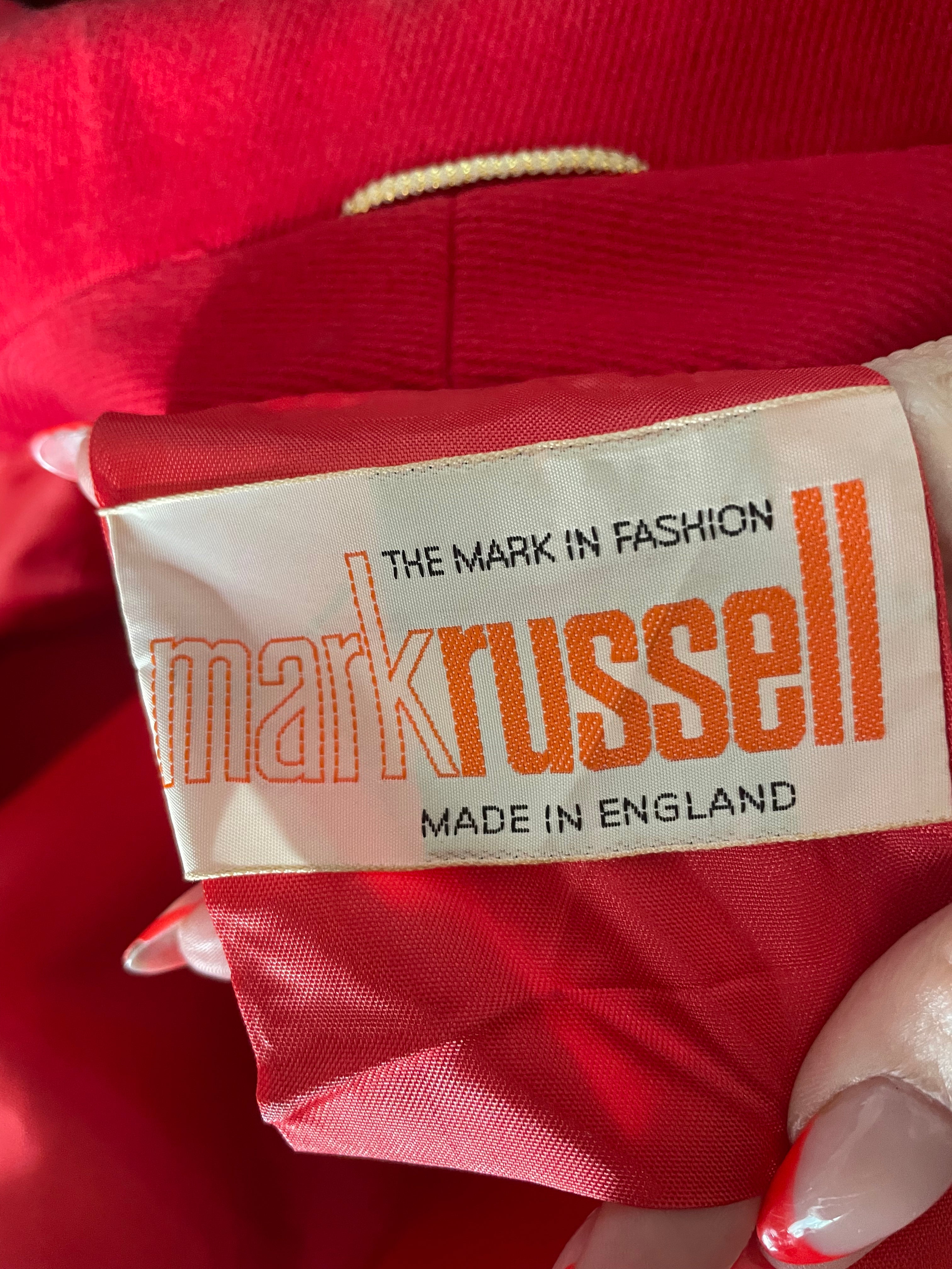 Vintage 60s/70s Bright Red Mod Jacket Skirt Suit By Mark Russell | Shop ...
