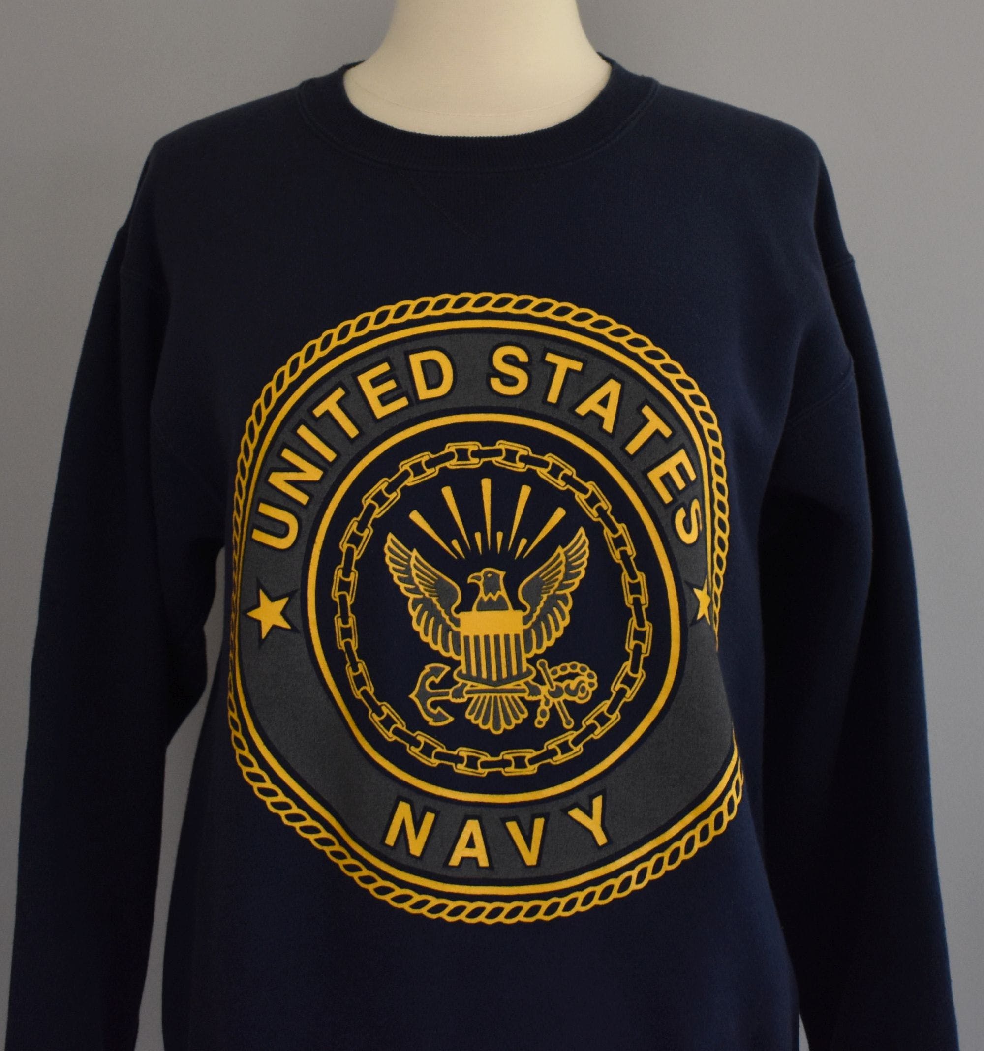 Vintage 90's US Navy Double Sided Military Sweatshirt by Soffe | Shop ...