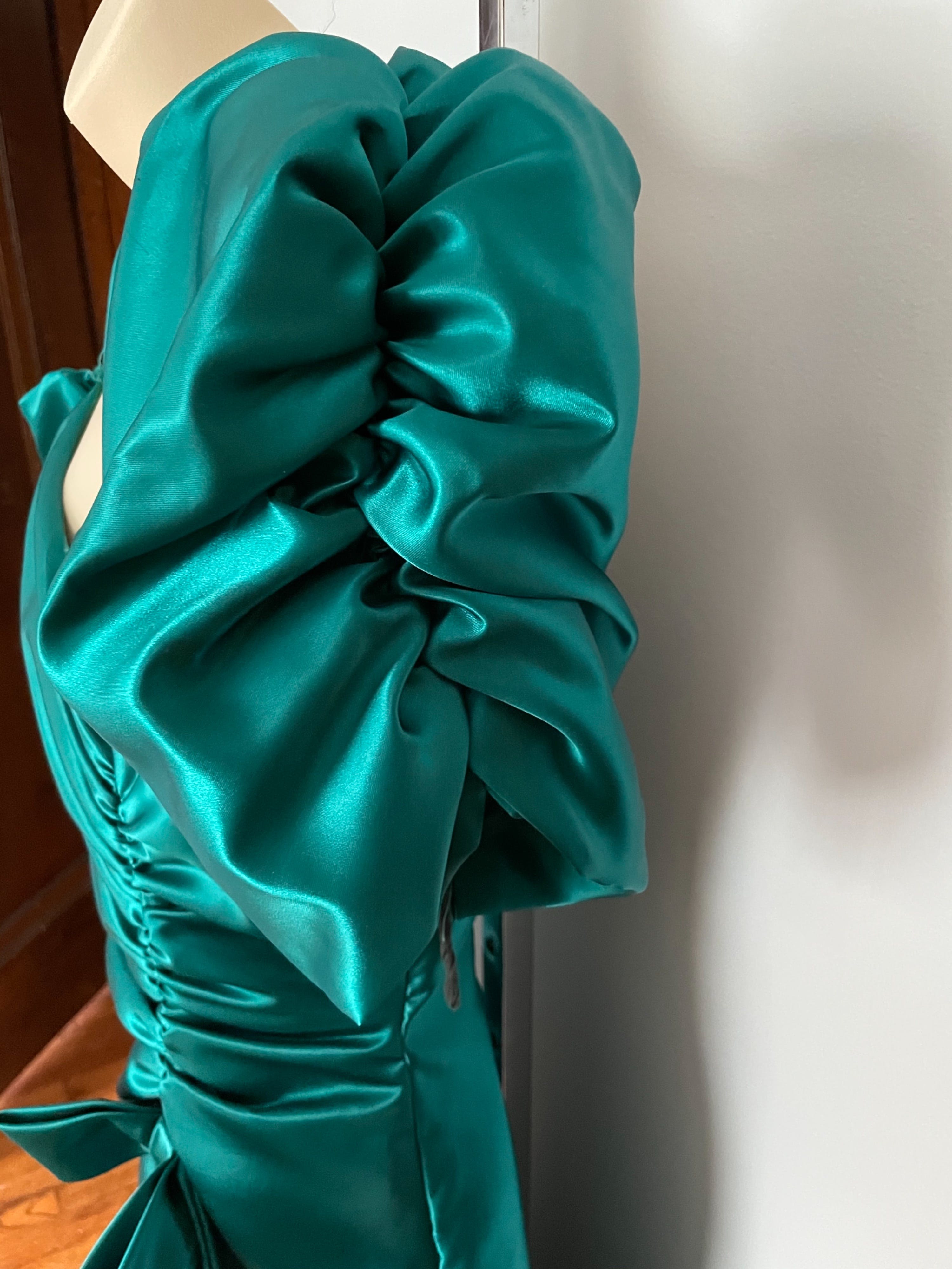 Vintage 80’s Emerald Green Prom Dress | Shop THRILLING