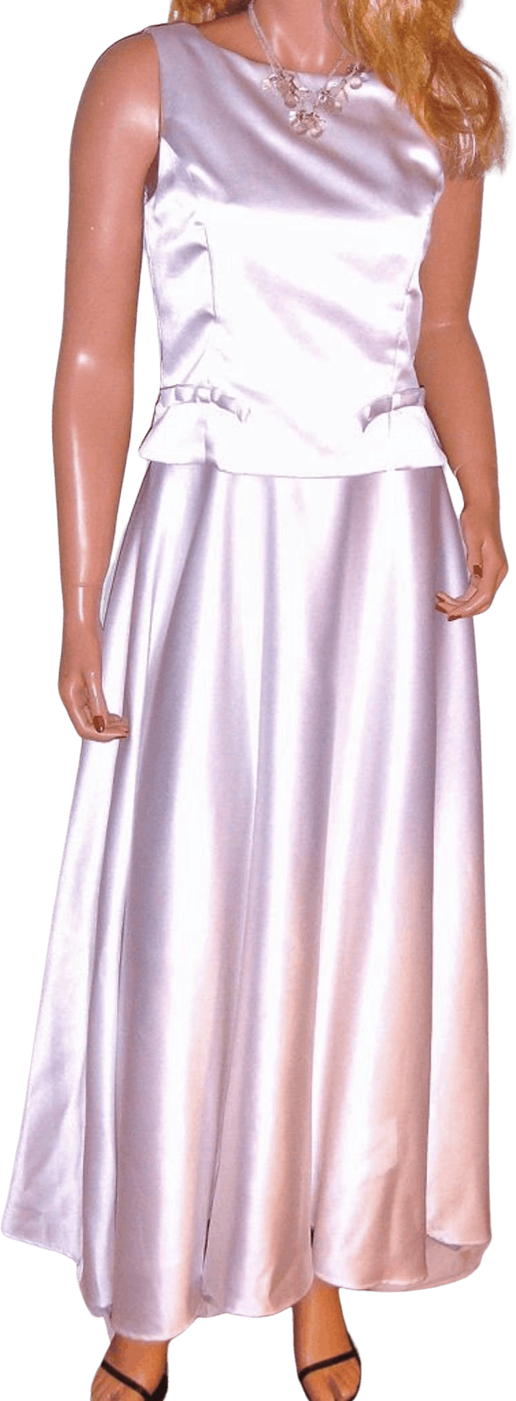 Vintage 90's Sleeveless White Wedding Bridal Dress by Jessica