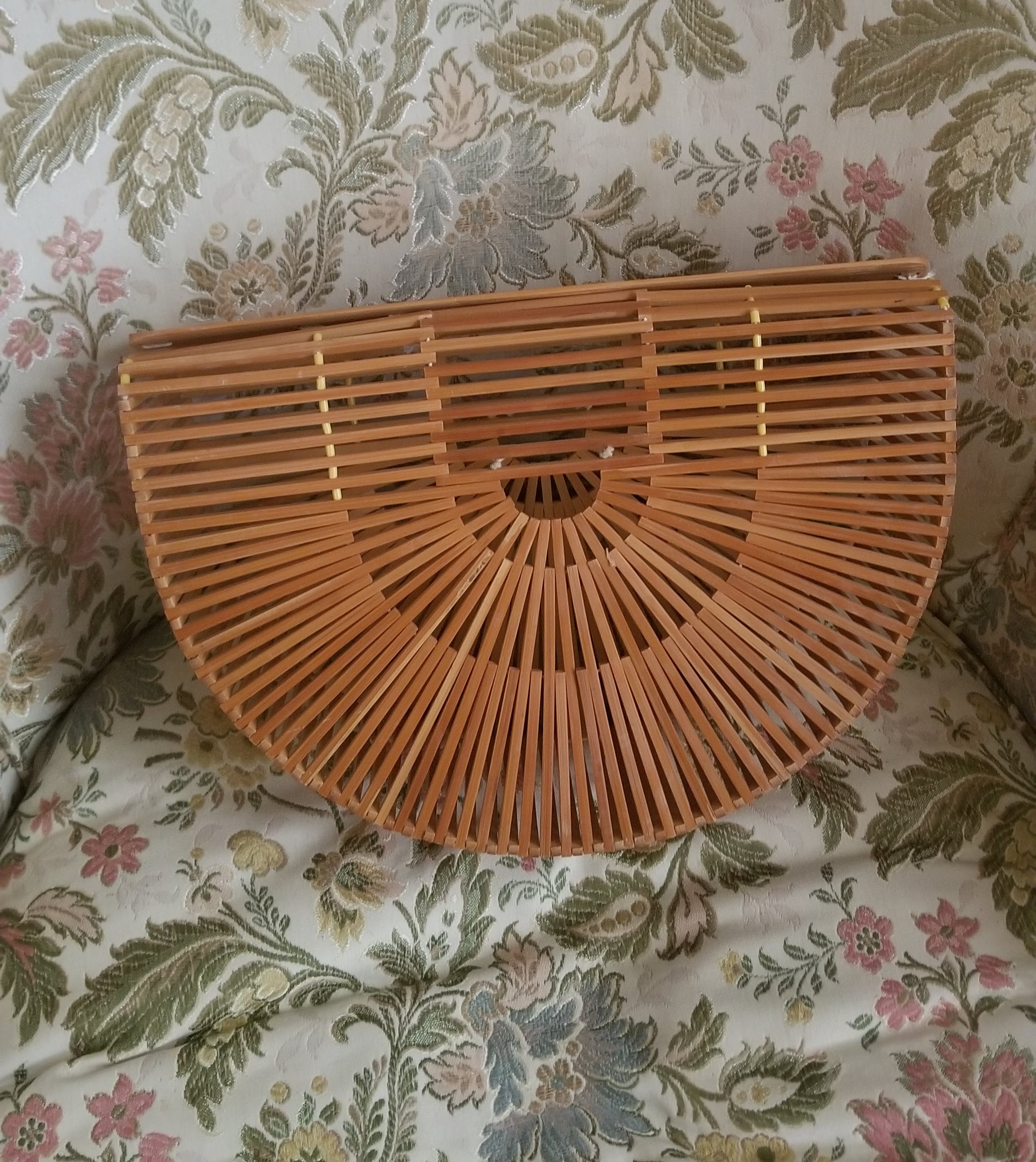 Vintage 50's Bamboo Half Moon Bag by Handmade In Japan | Shop THRILLING