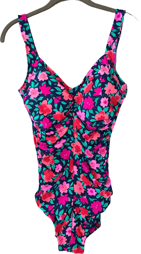 Vintage 80s Floral One Piece Swimsuit By Maxine Of Hollywood Shop