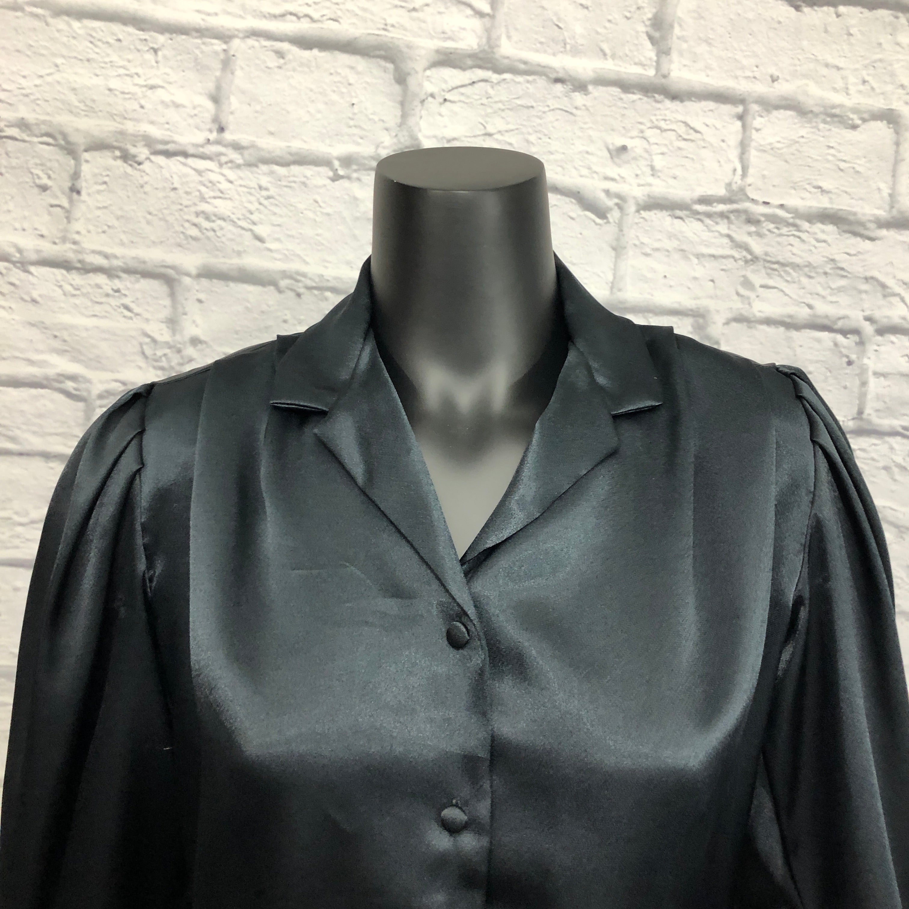 Vintage 80s Secretary Geek Blouse Shimmer By Cristina | Shop THRILLING