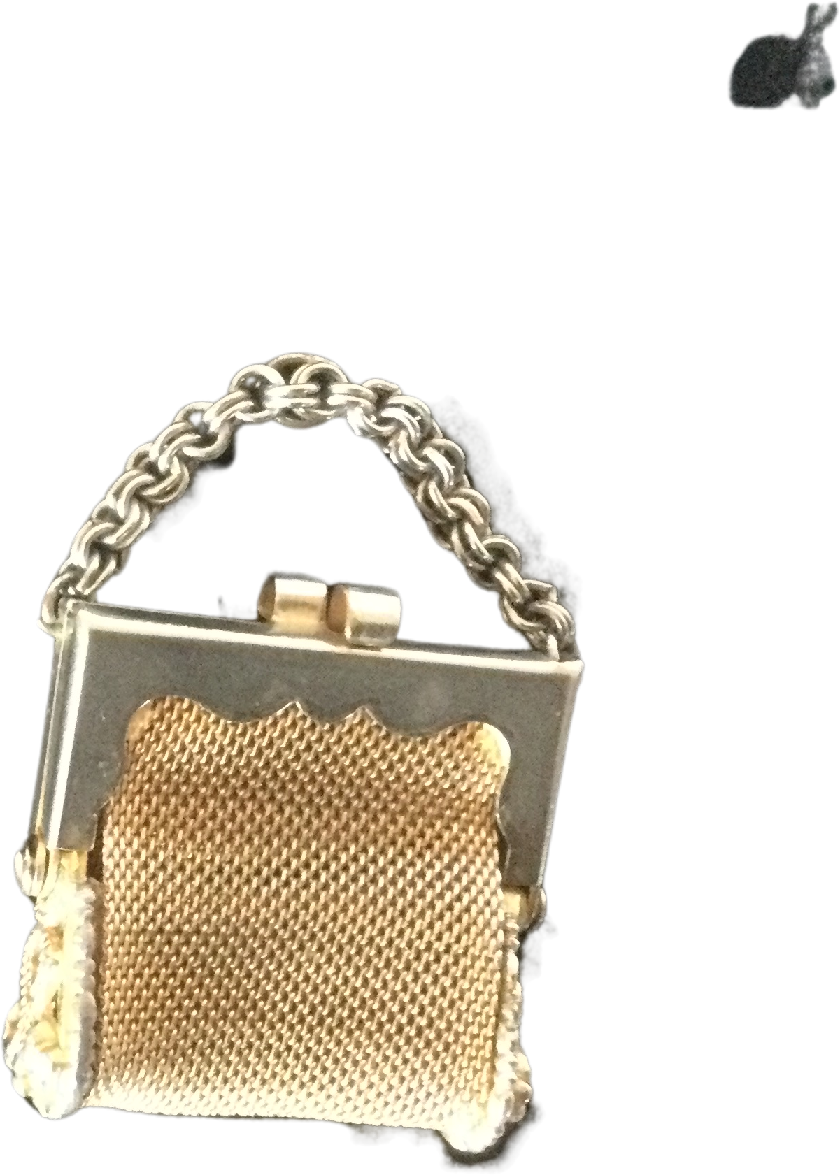 18k French Antique Gold mesh purse - Art Nouveau - Petite gold coin purse  bag For Sale at 1stDibs