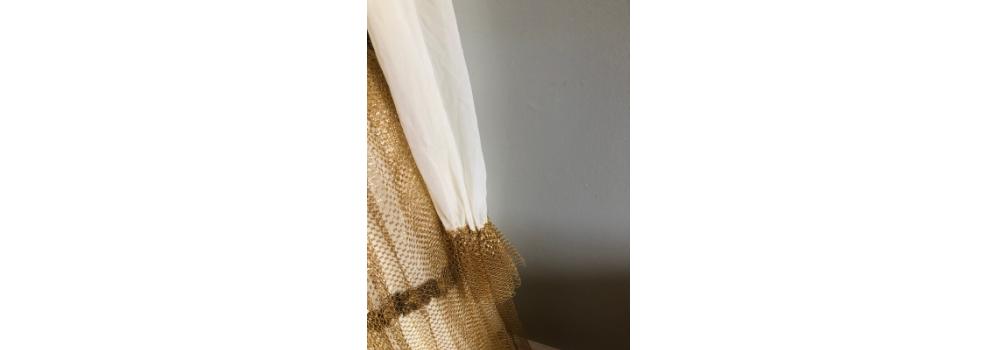 Vintage 60s/70s Medieval Style Gold Ruffle Dress | Shop THRILLING