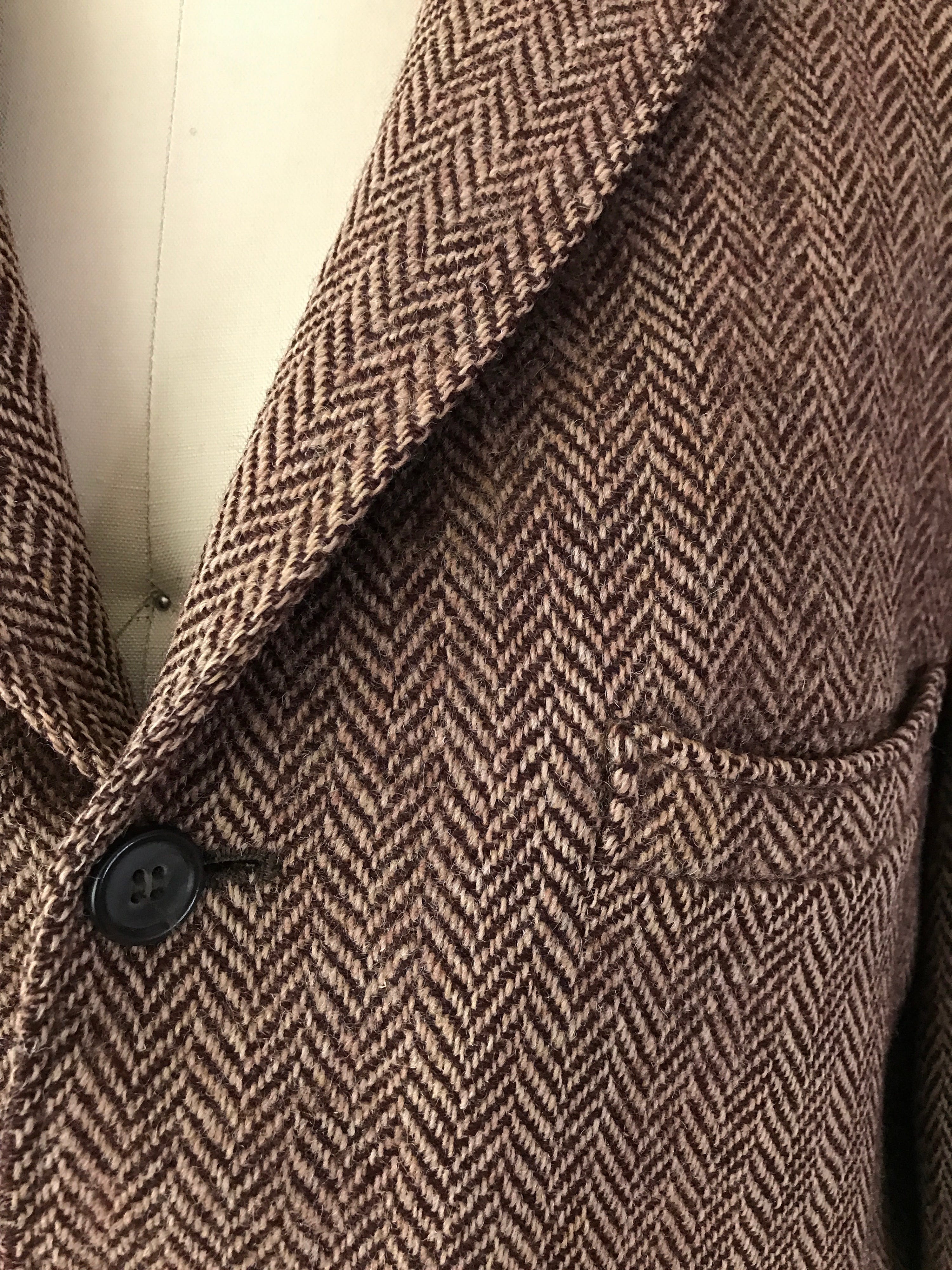 Vintage 70's Men's Harris Tweed Elbow Patch Blazer | Shop THRILLING