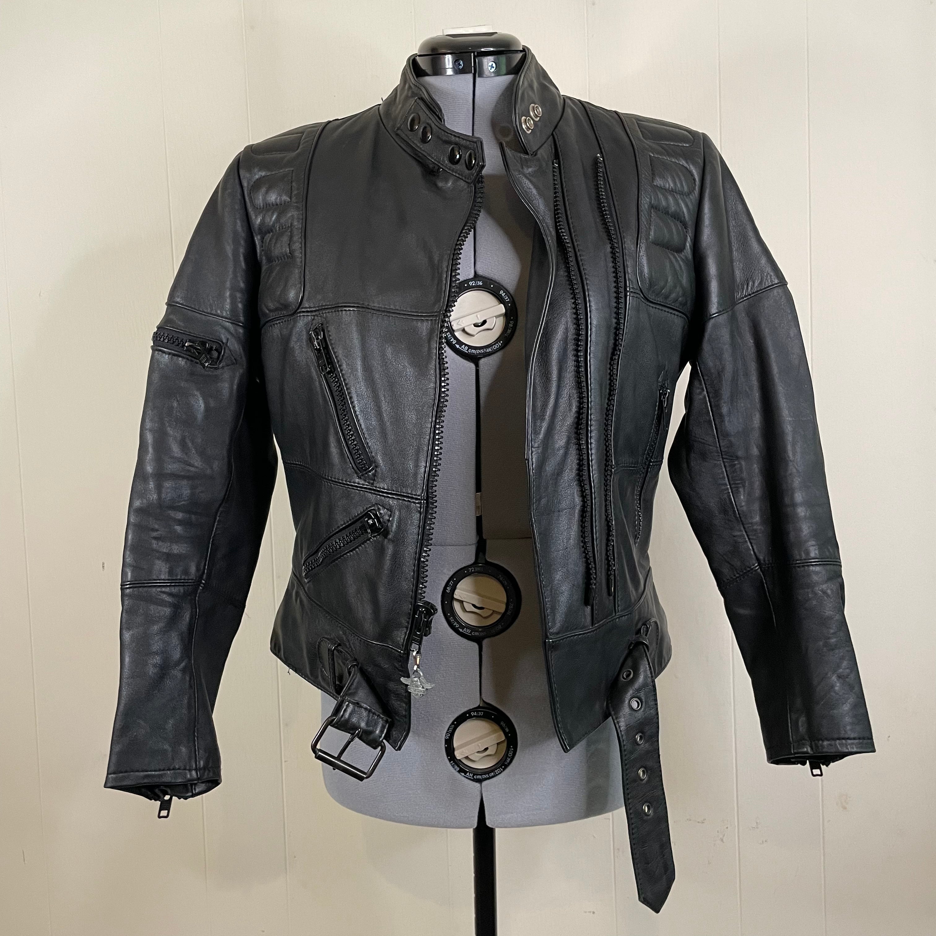 Vintage 80s/90s Harley-davidson Leather Biker Jacket By Hein Gericke ...