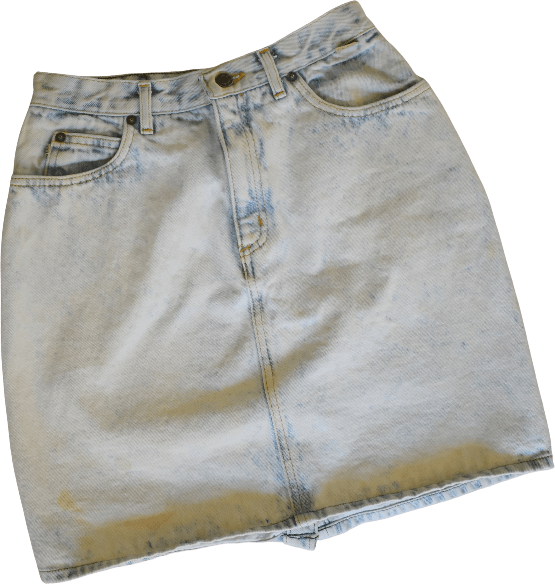 Vintage 80's Light Acid Wash Denim Jean Skirt by Espirit | Shop THRILLING