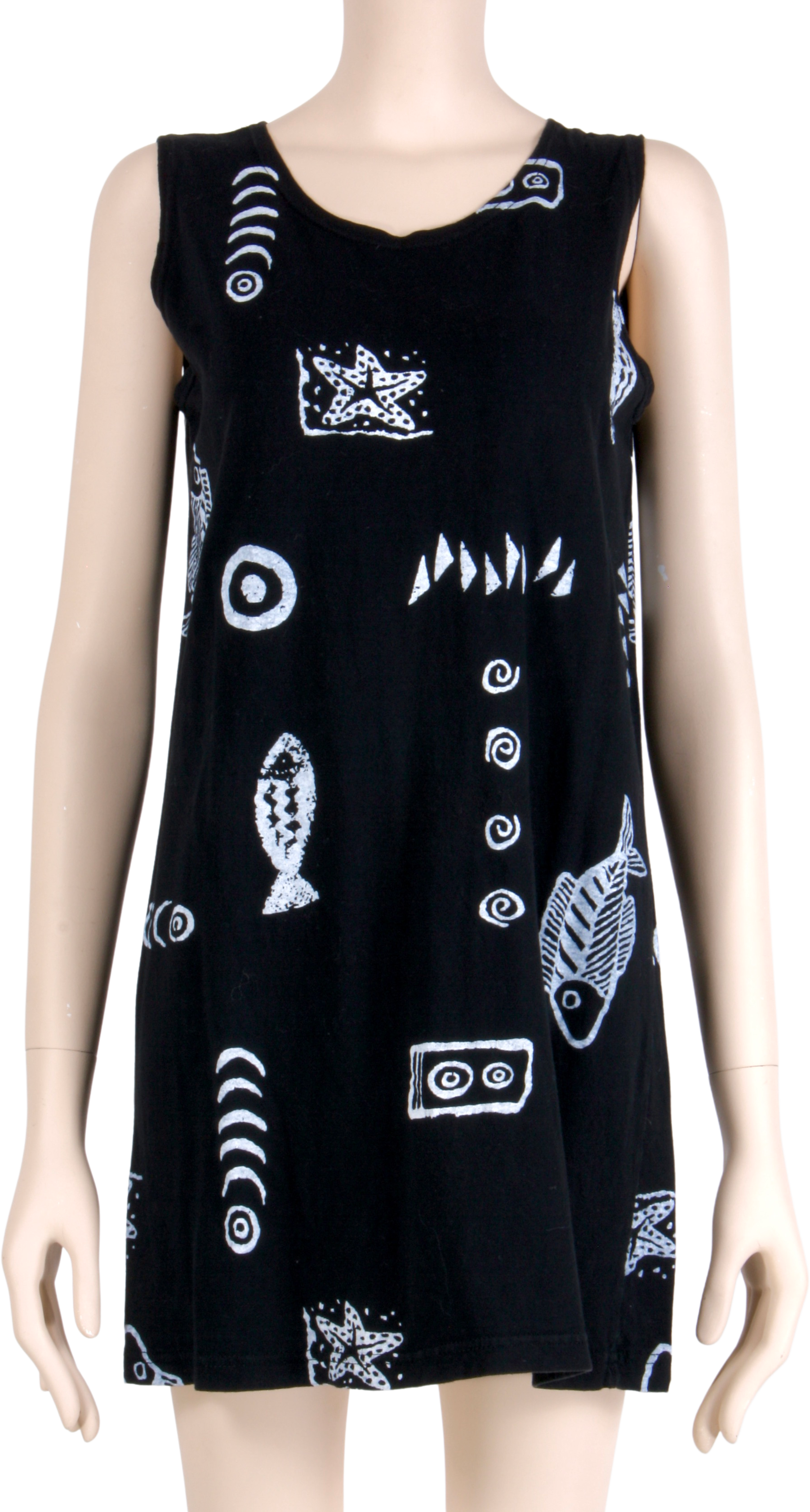 Vintage 90s/00s Cotton Fish Mini Shift Dress Beach Surf By Exist Sports Line | Shop THRILLING Vintage 90s/00s Cotton Fish Mini Shift Dress Beach Surf By Exist Sports Line | Shop THRILLING