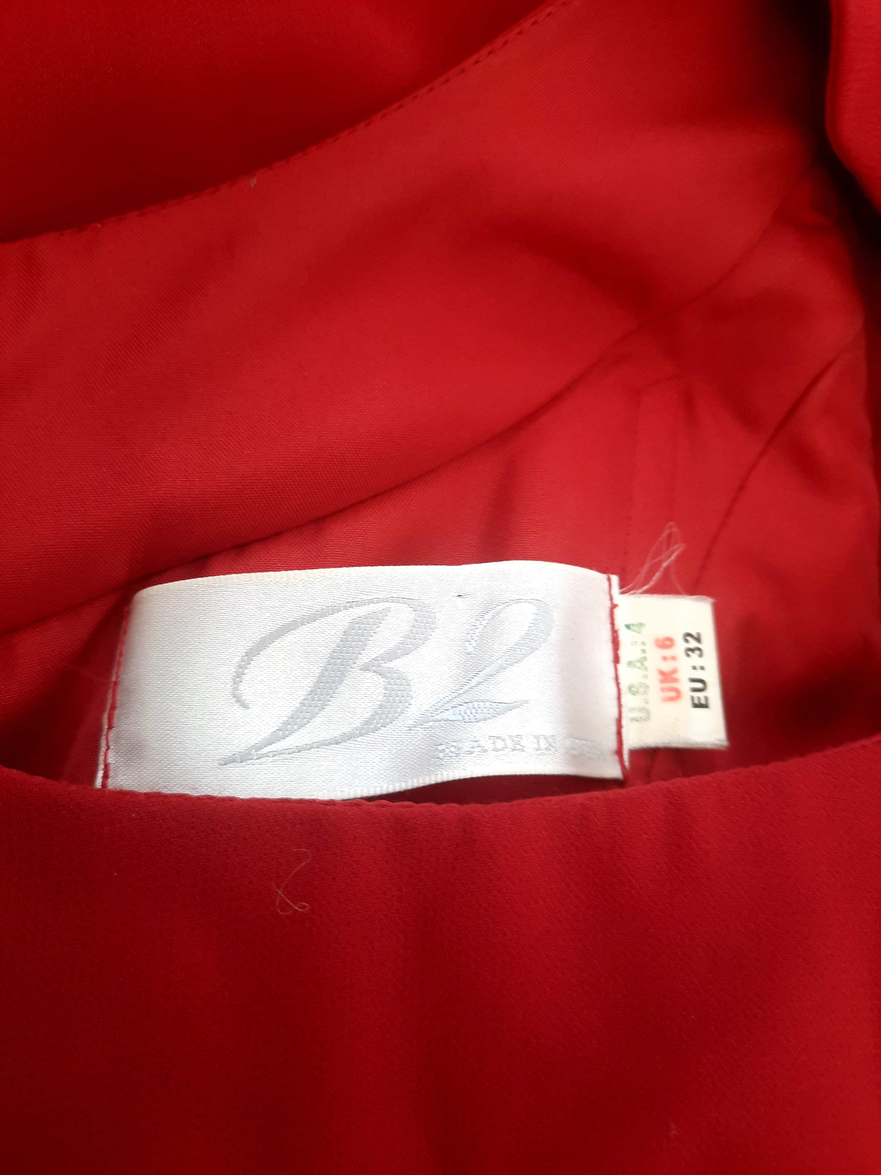 Vintage 00s Red Chiffon Formal Maxi Dress By B2 | Shop THRILLING