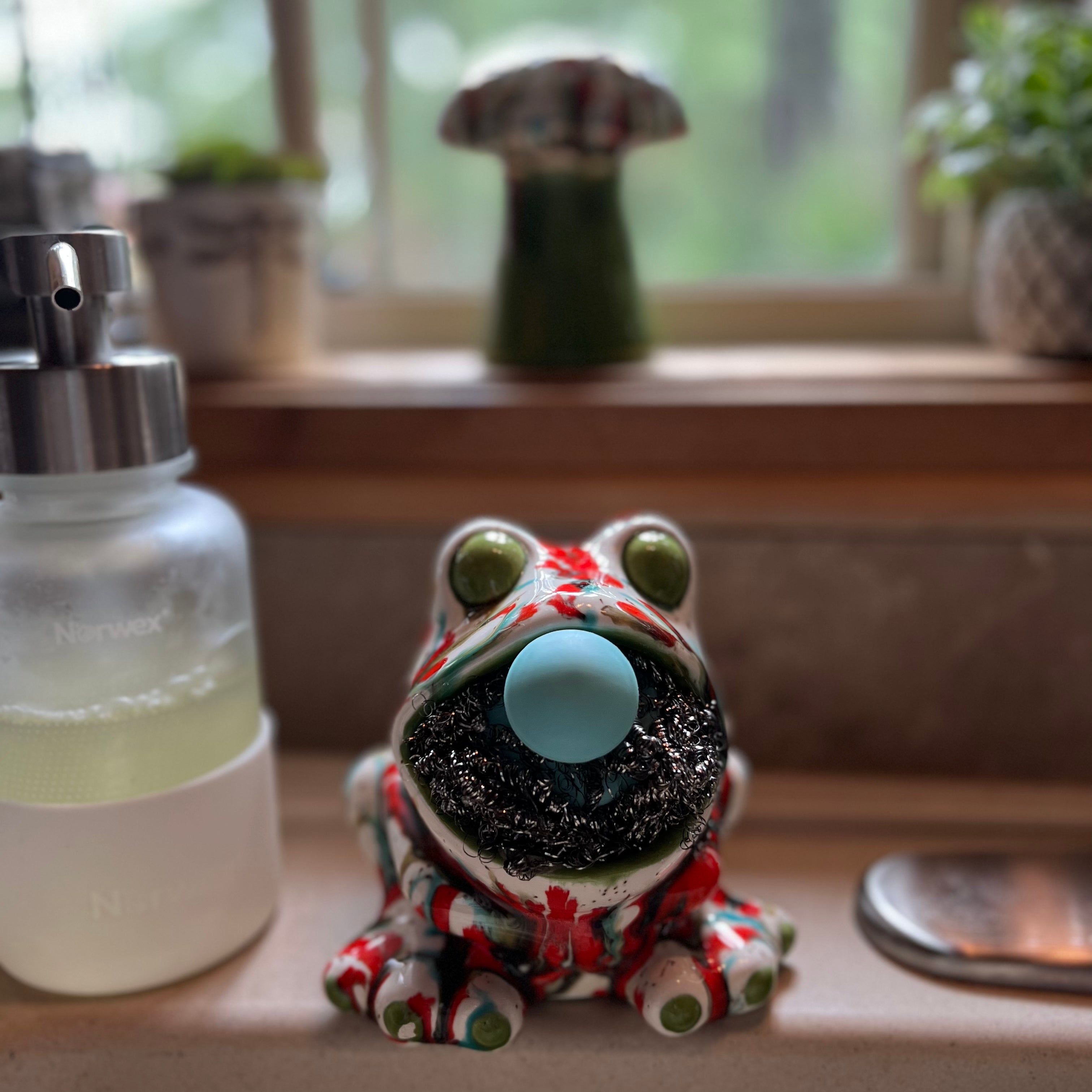 Vintage 70s Ceramic Frog And Mushroom Kitchen Set Mutipurpose By Arnel ...