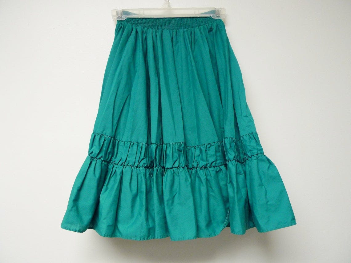Vintage 70’s Green Circle Skirt | Shop THRILLING