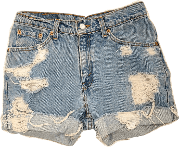 Vintage 90’s Upcycled Distressed Denim Shorts by Levi's | Shop THRILLING