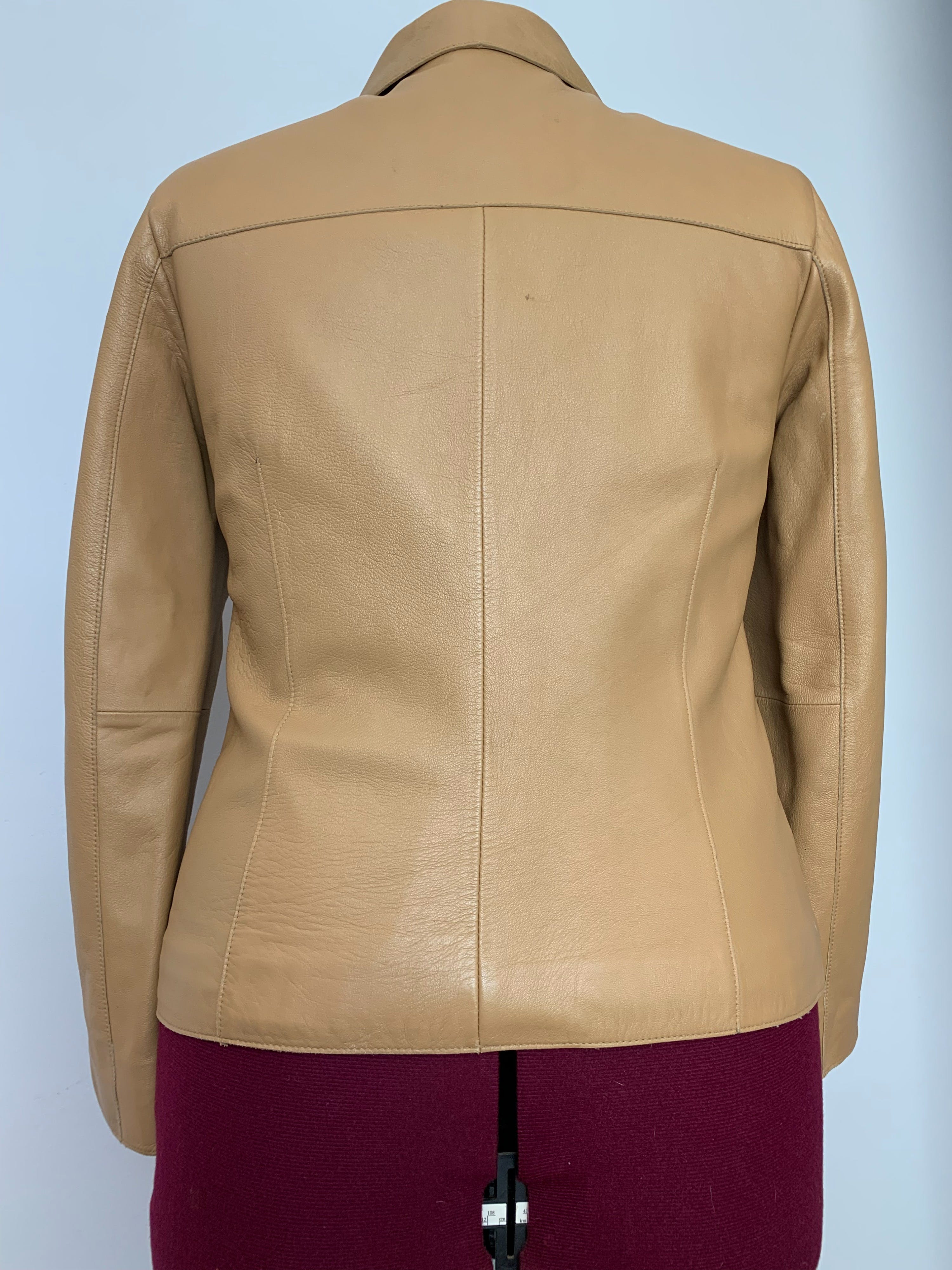 Vintage Blond Leather Zipped Jacket by Wilson Leather | Shop THRILLING