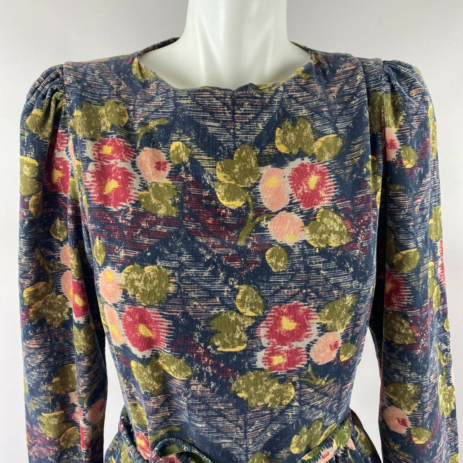 Vintage 80’s Dark Floral Corduroy Prairie Dress by Laura Ashley | Shop ...
