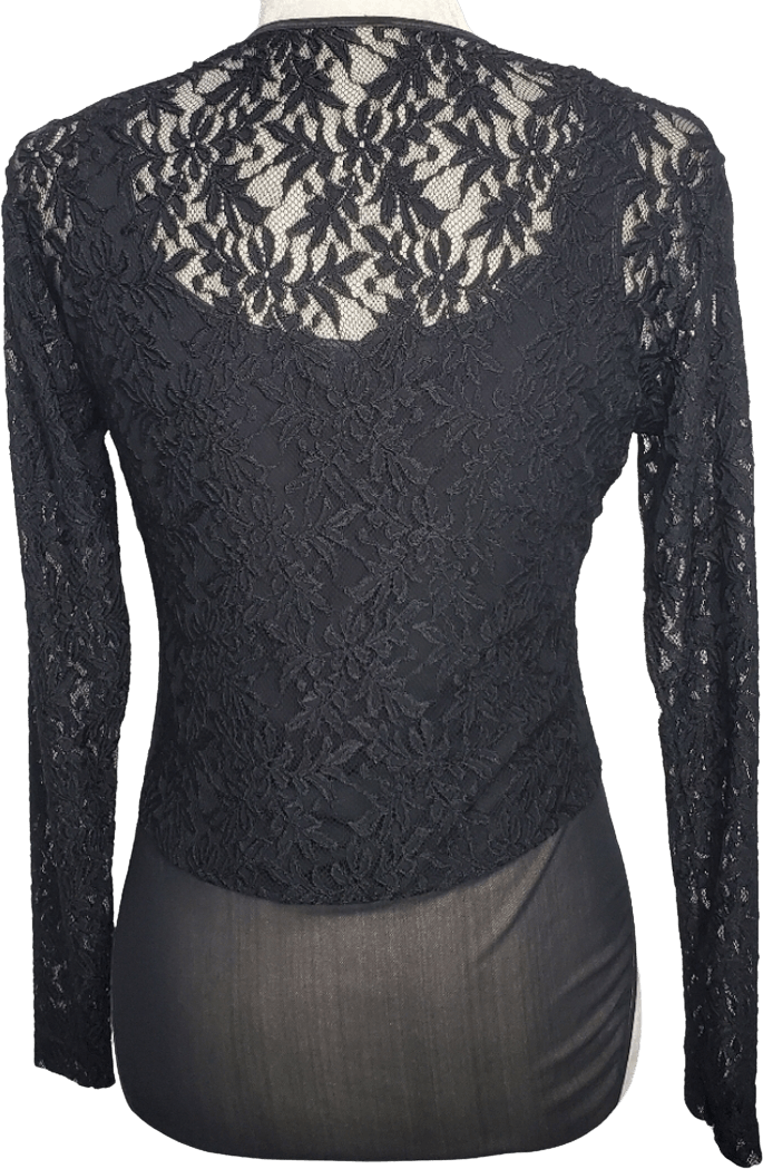 Vintage 90's Long Sleeve Lace Bodysuit by Ann Taylor | Shop THRILLING