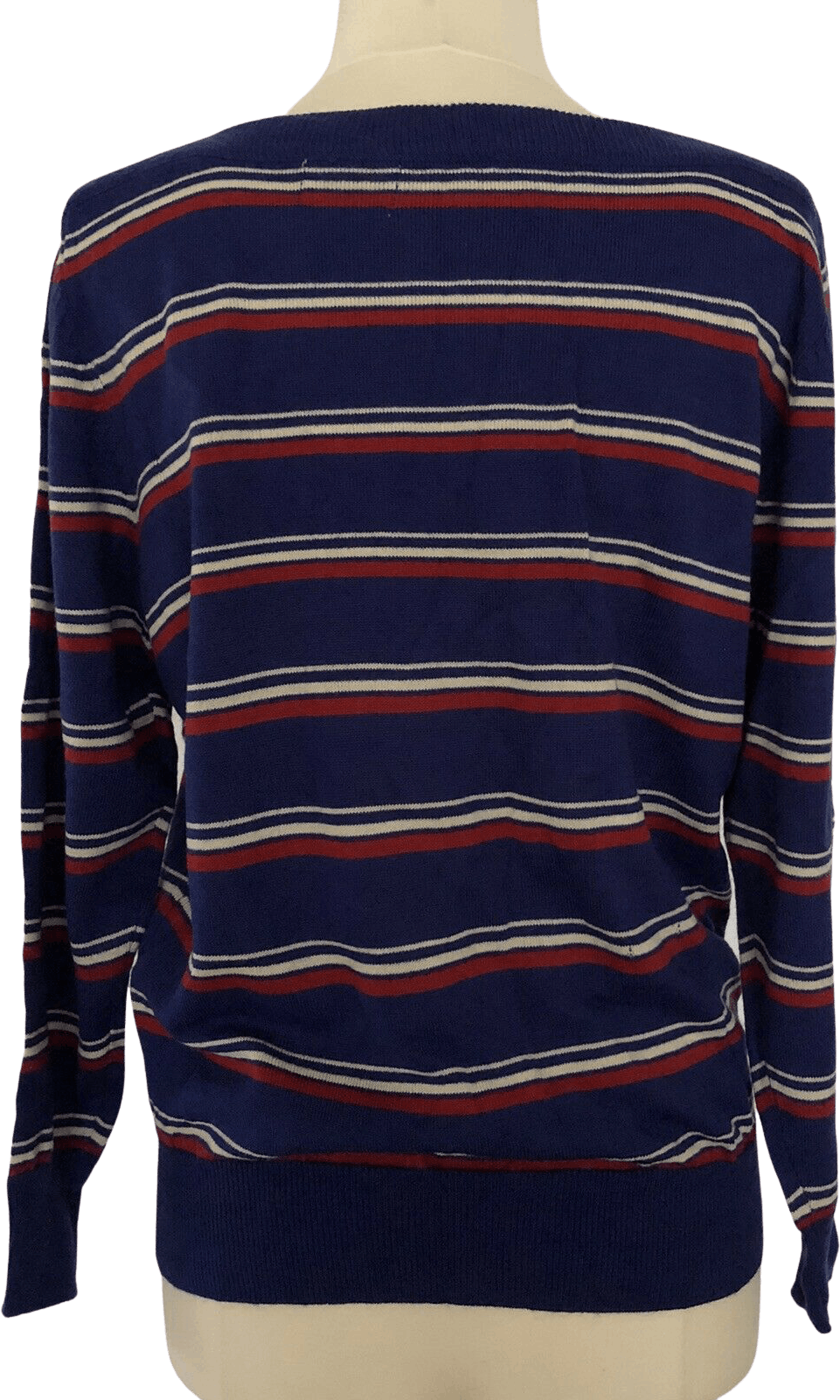 Vintage 70's/80's Blue Red and White Striped Sweater | Shop THRILLING