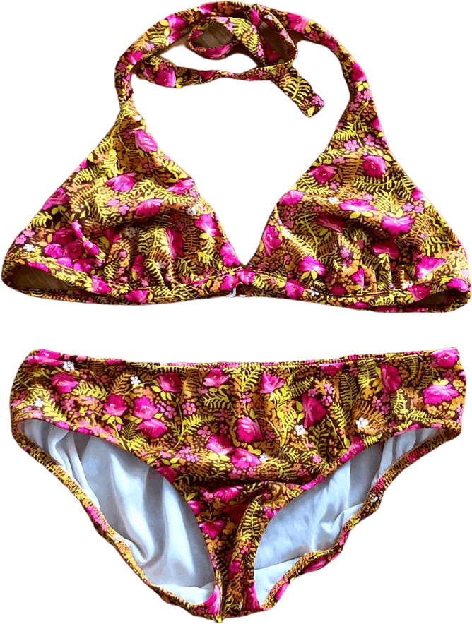 Vintage 60's Brown Pink Floral Bikini by Jc Penney | Shop THRILLING