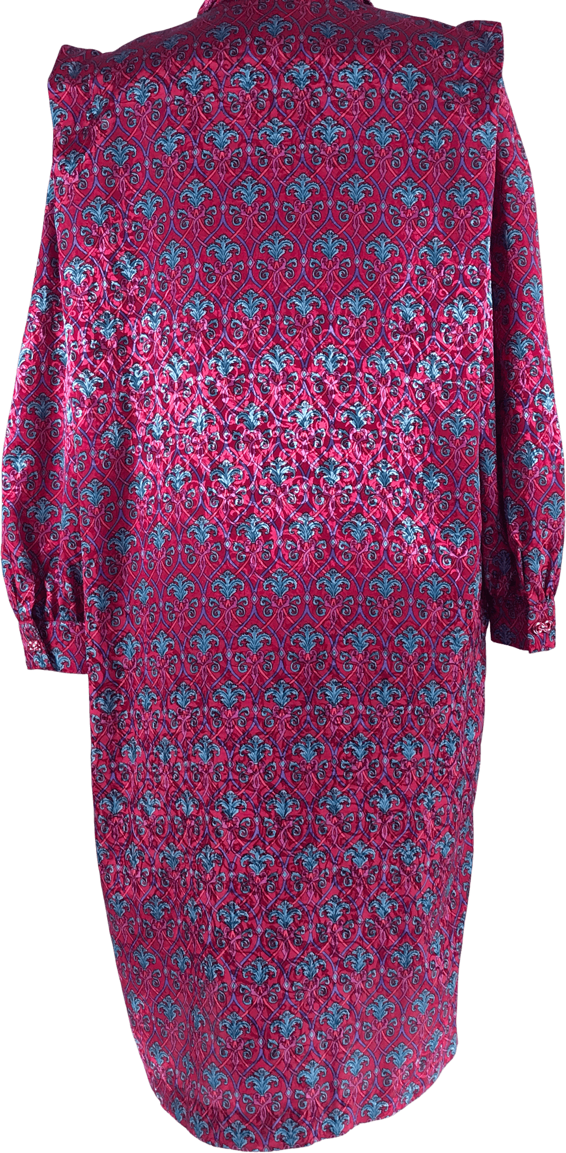 Vintage 80’s Multicolor Midi Shift Shirt Dress by Schrader | Shop THRILLING