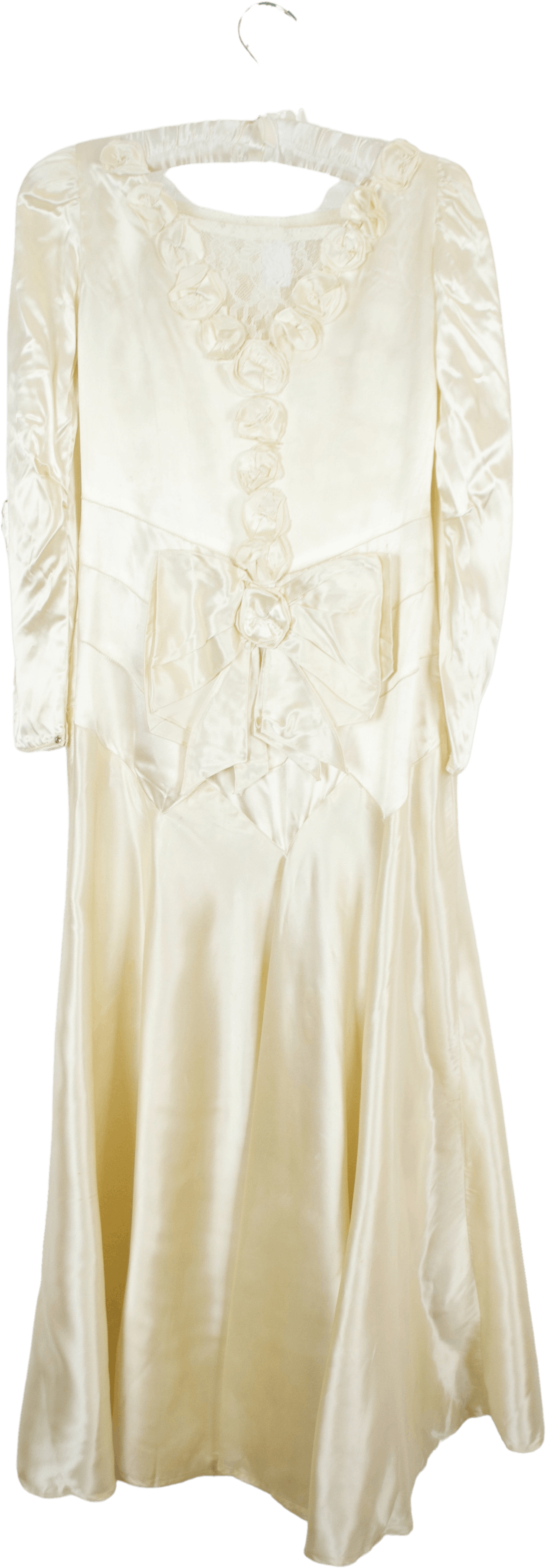 Sarin Flapper Vintage 20's Ivory Satin Flapper Style Wedding Dress | Shop THRILLING