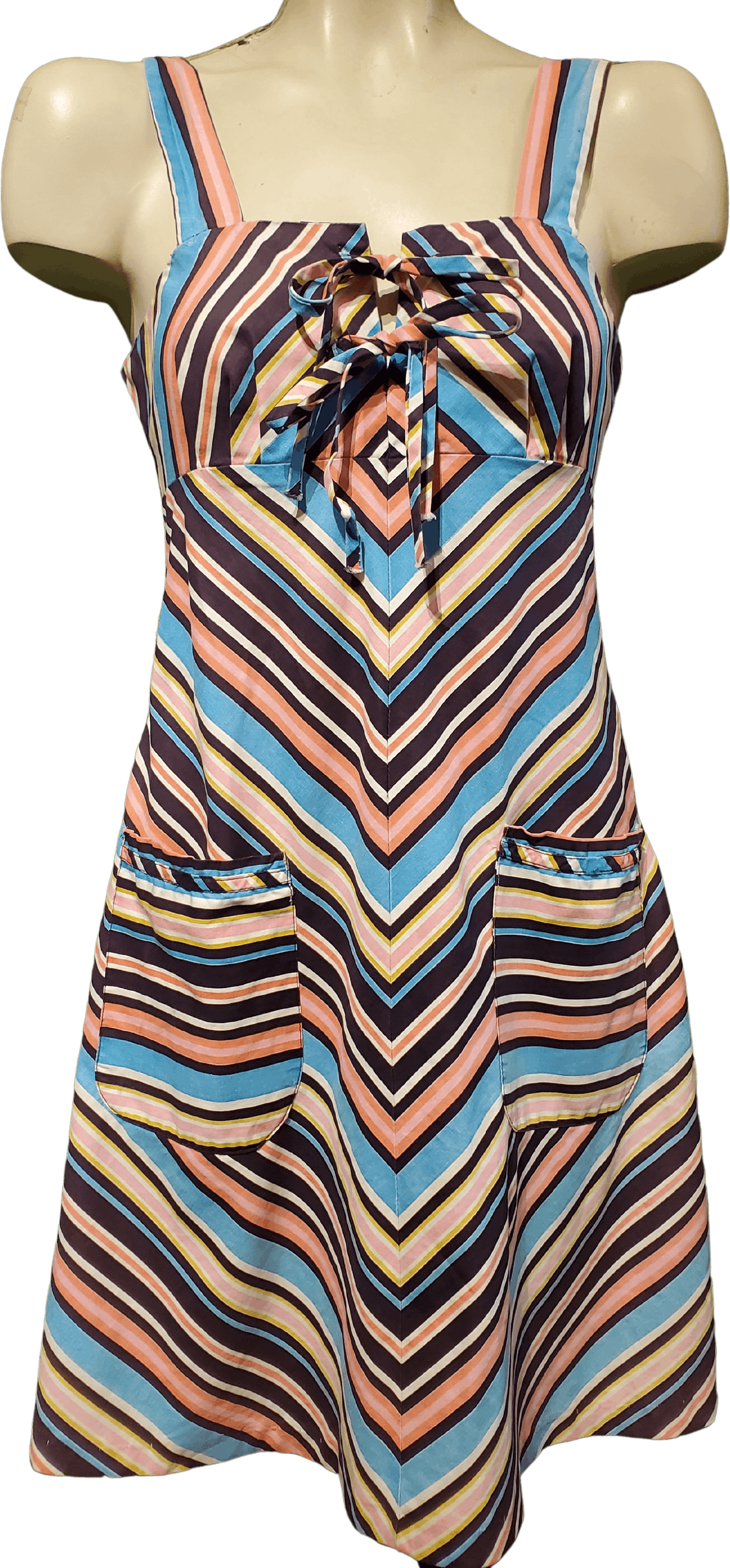Vintage 70's Chevron Stripe Dress | Shop THRILLING
