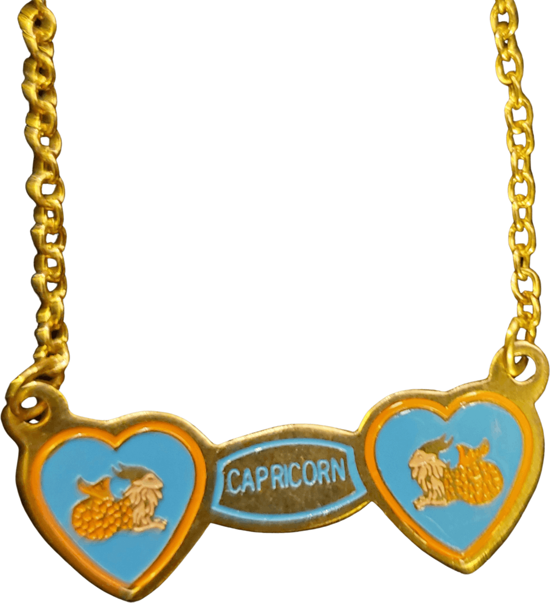 70's Gold Deadstock Dainty Cancer Zodiac Necklace on 12K Gold Fill Chain