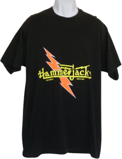 Vintage 80's Black Short Sleeve Hammerjacks T-Shirt | Shop THRILLING